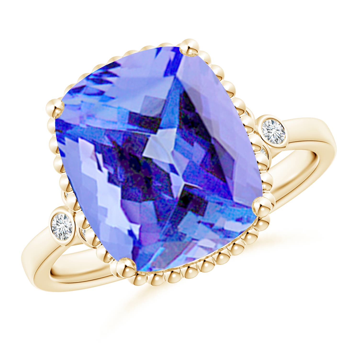 AA - Tanzanite / 4.61 CT / 14 KT Yellow Gold