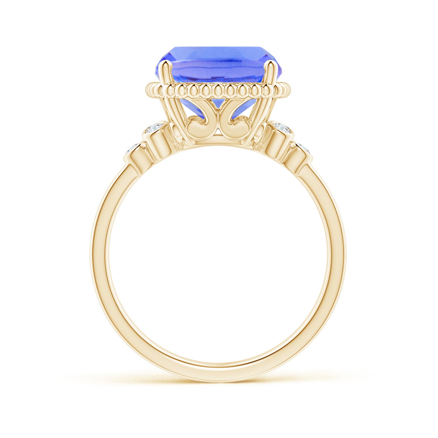 AA - Tanzanite / 4.61 CT / 14 KT Yellow Gold