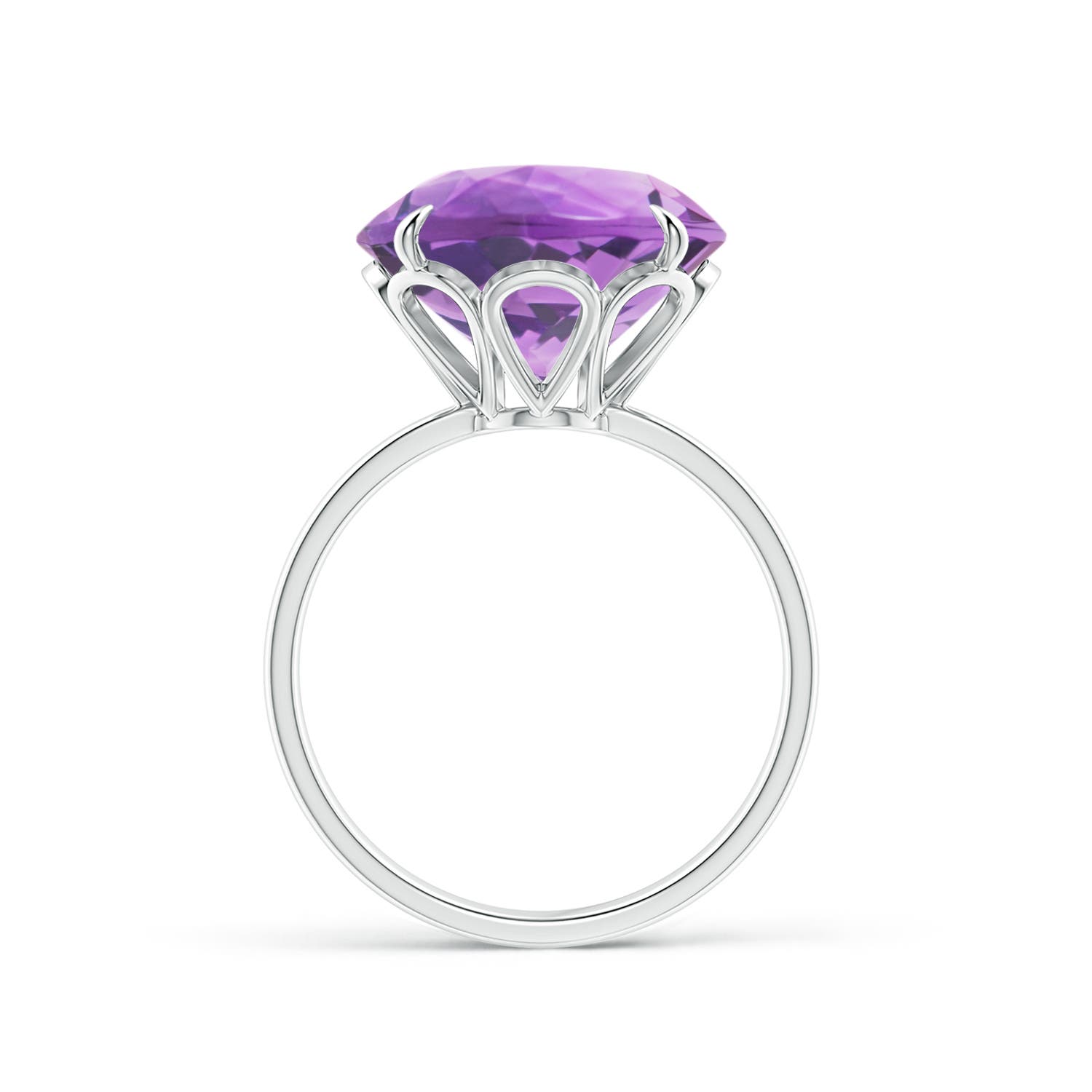 A - Amethyst / 7.2 CT / 14 KT White Gold