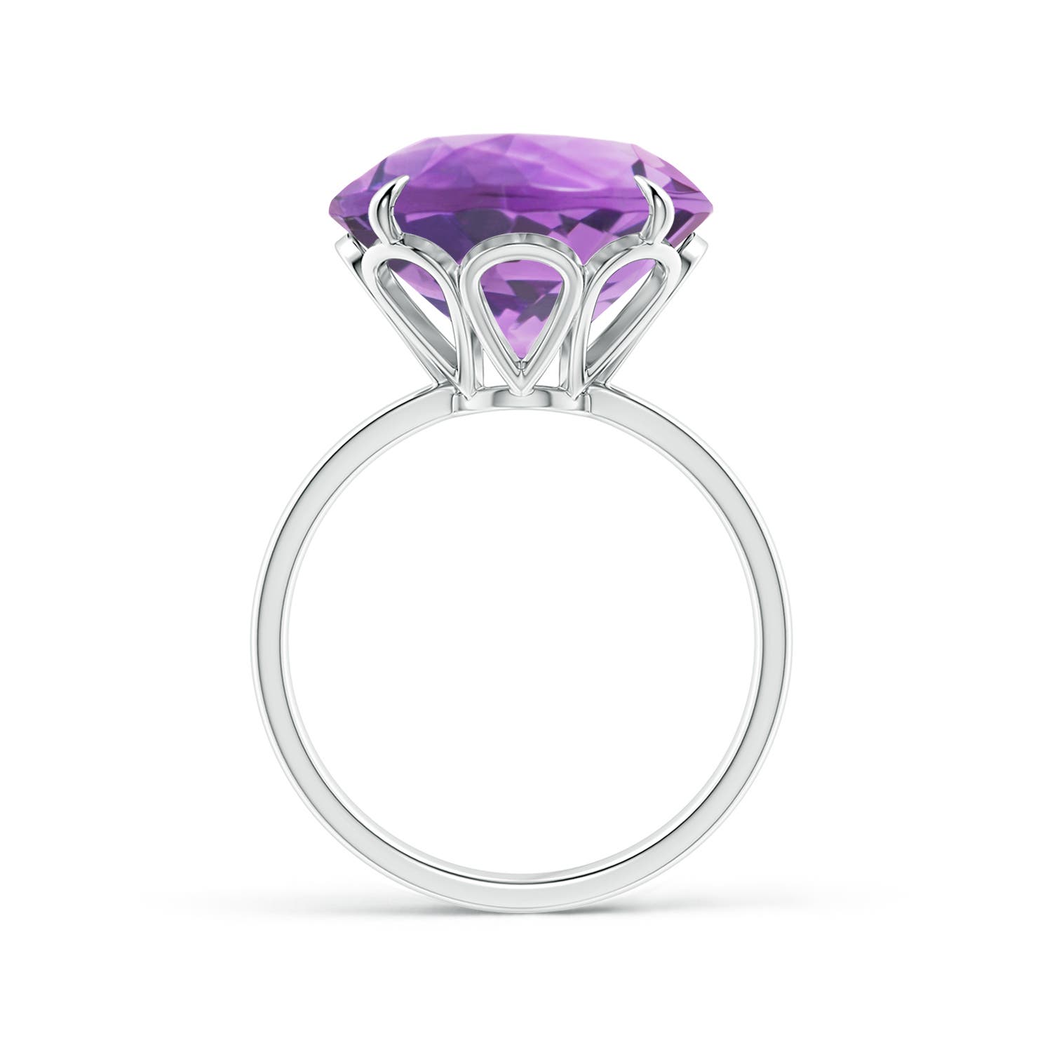 A - Amethyst / 8.5 CT / 14 KT White Gold