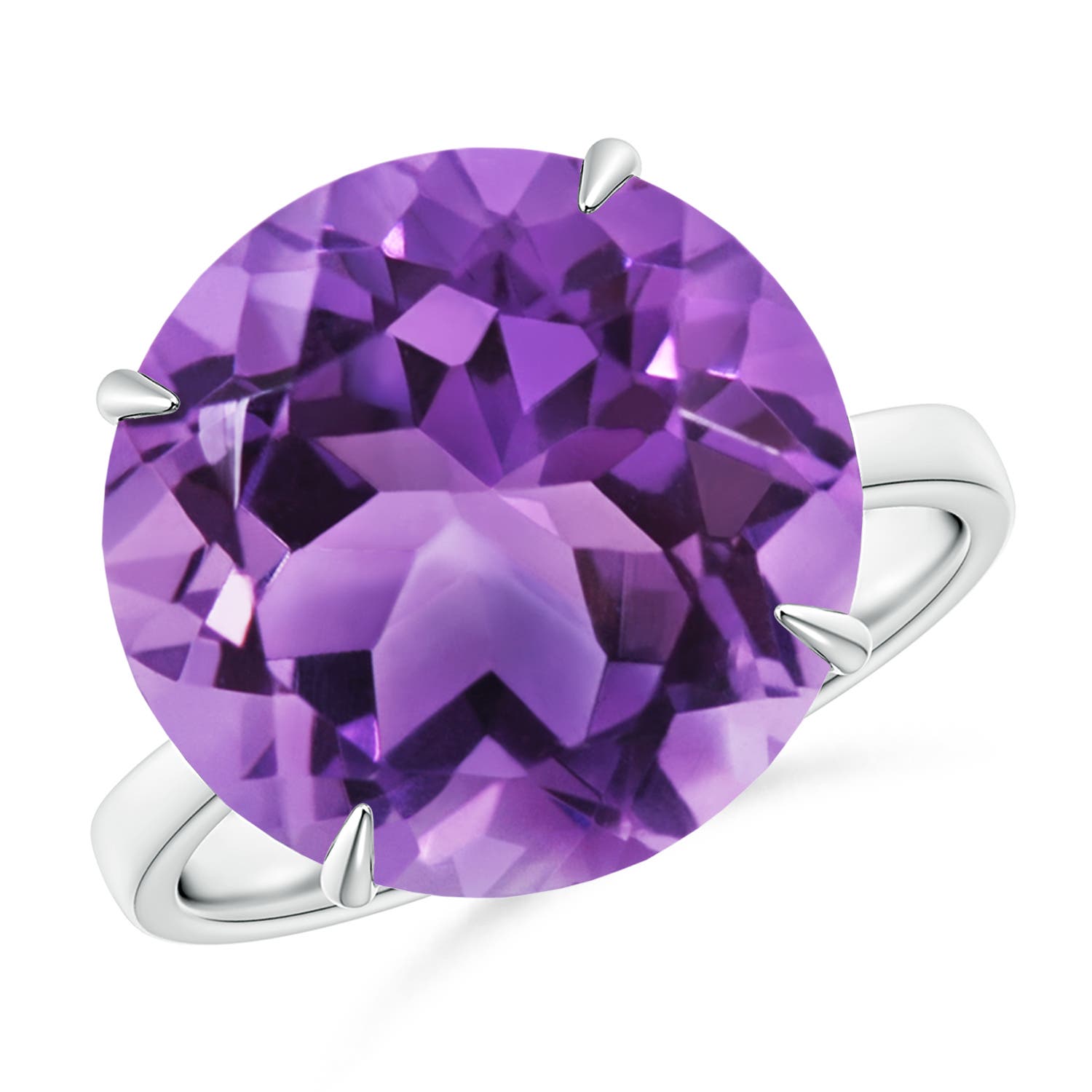 AA- Amethyst / 8.5 CT / 14 KT White Gold