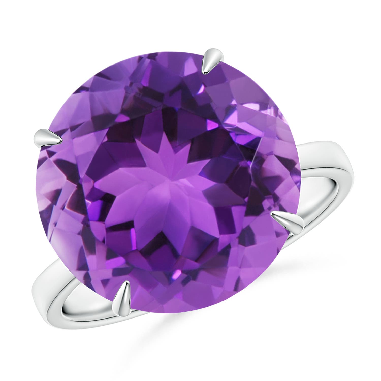 AAA- Amethyst / 8.5 CT / 14 KT White Gold