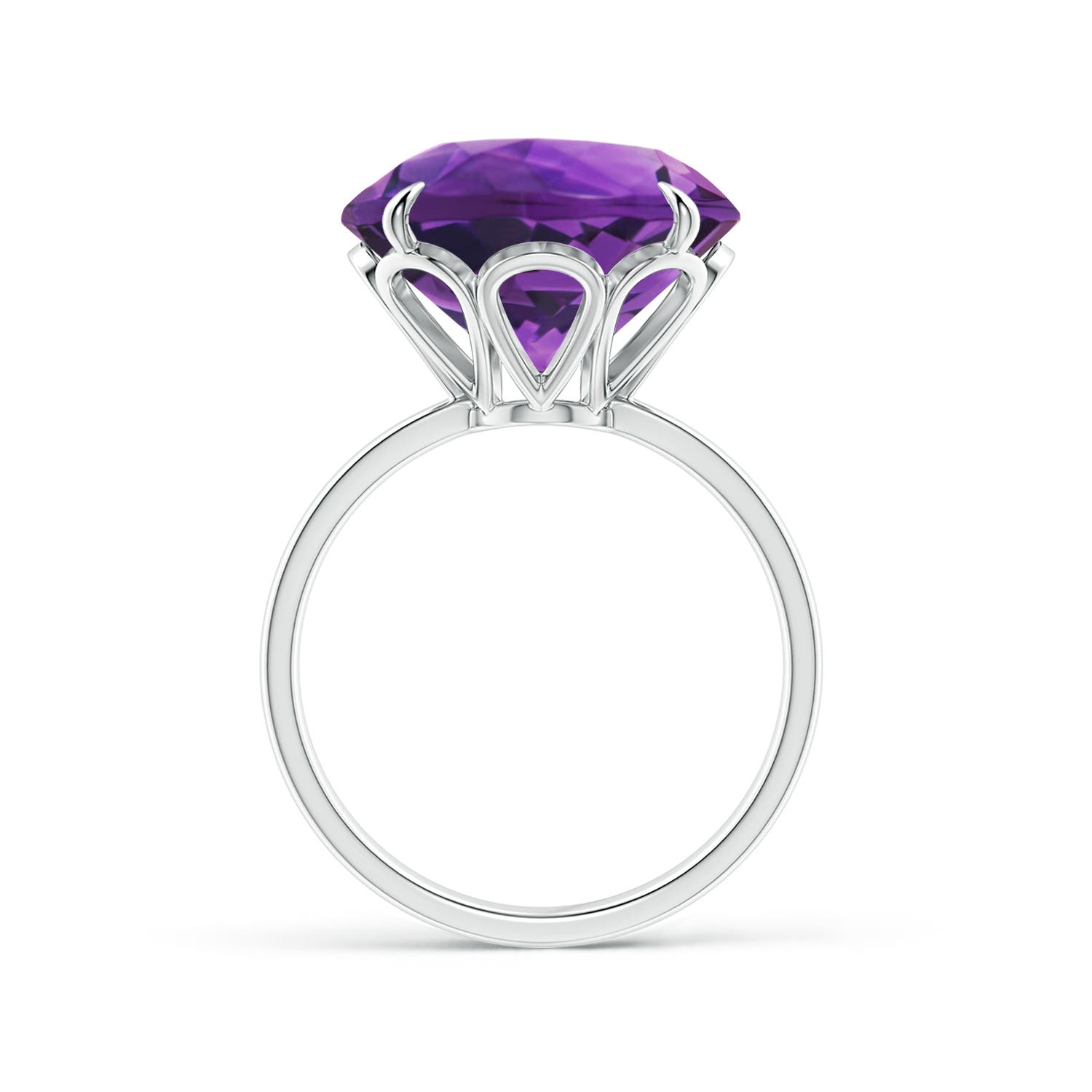 AAAA - Amethyst / 8.5 CT / 14 KT White Gold