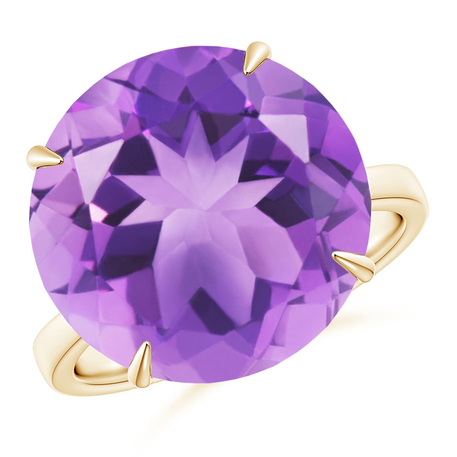A - Amethyst / 11 CT / 14 KT Yellow Gold