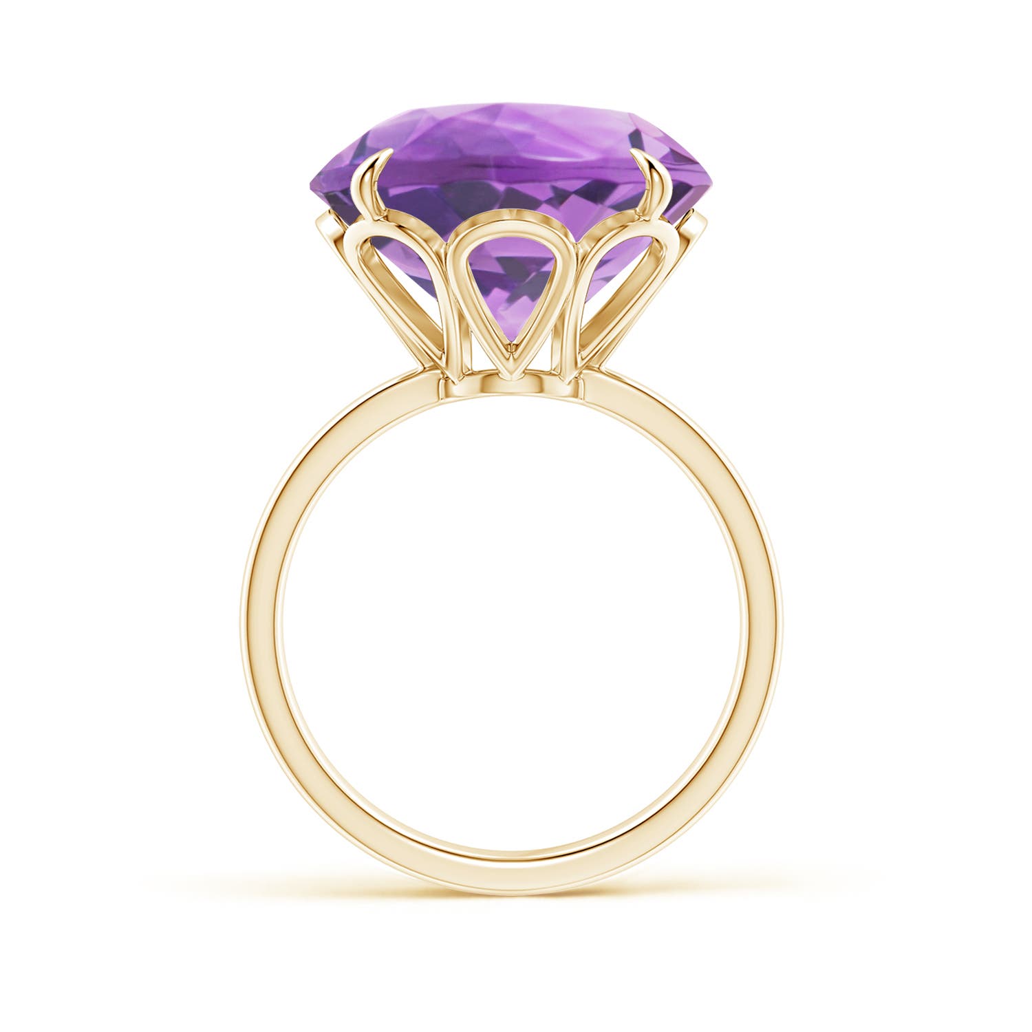 A- Amethyst / 11 CT / 14 KT Yellow Gold