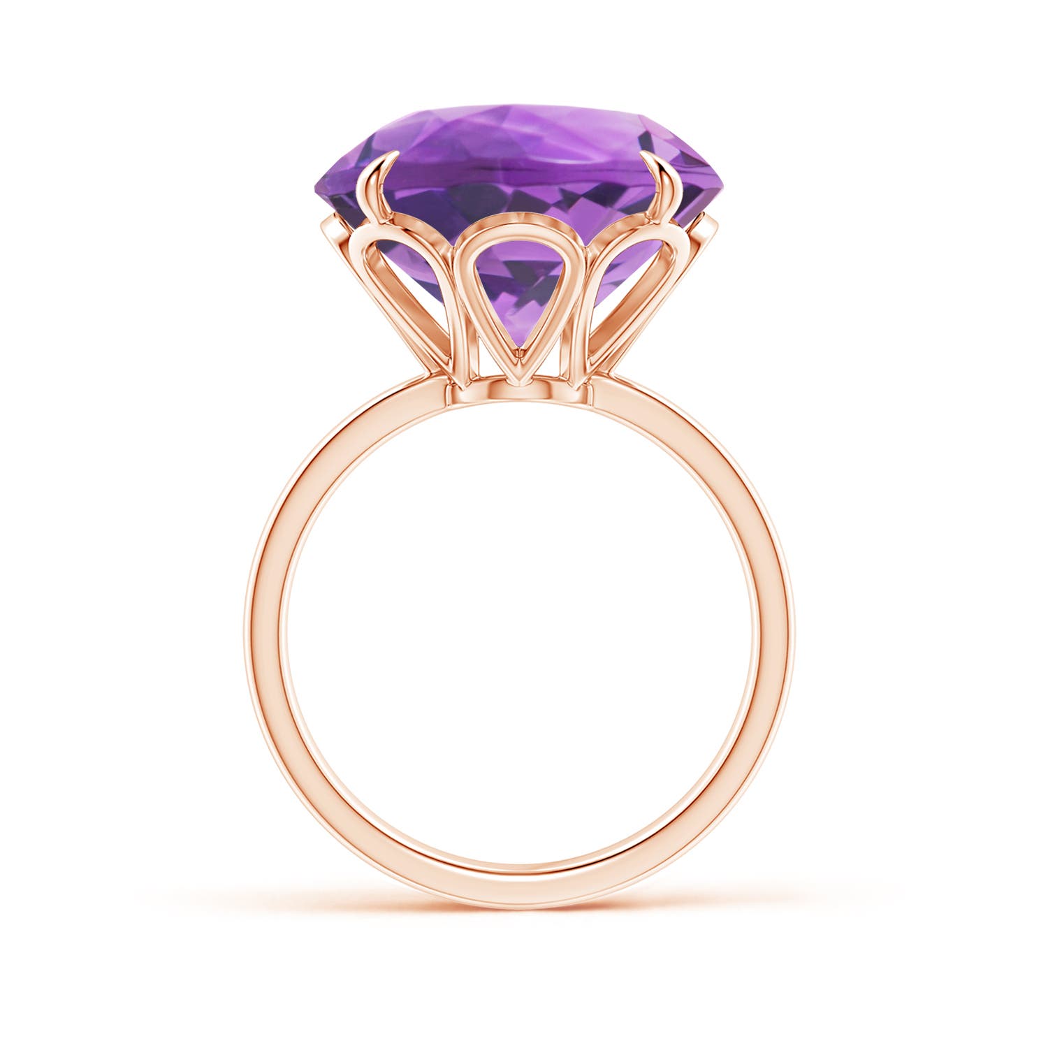 AA - Amethyst / 11 CT / 14 KT Rose Gold