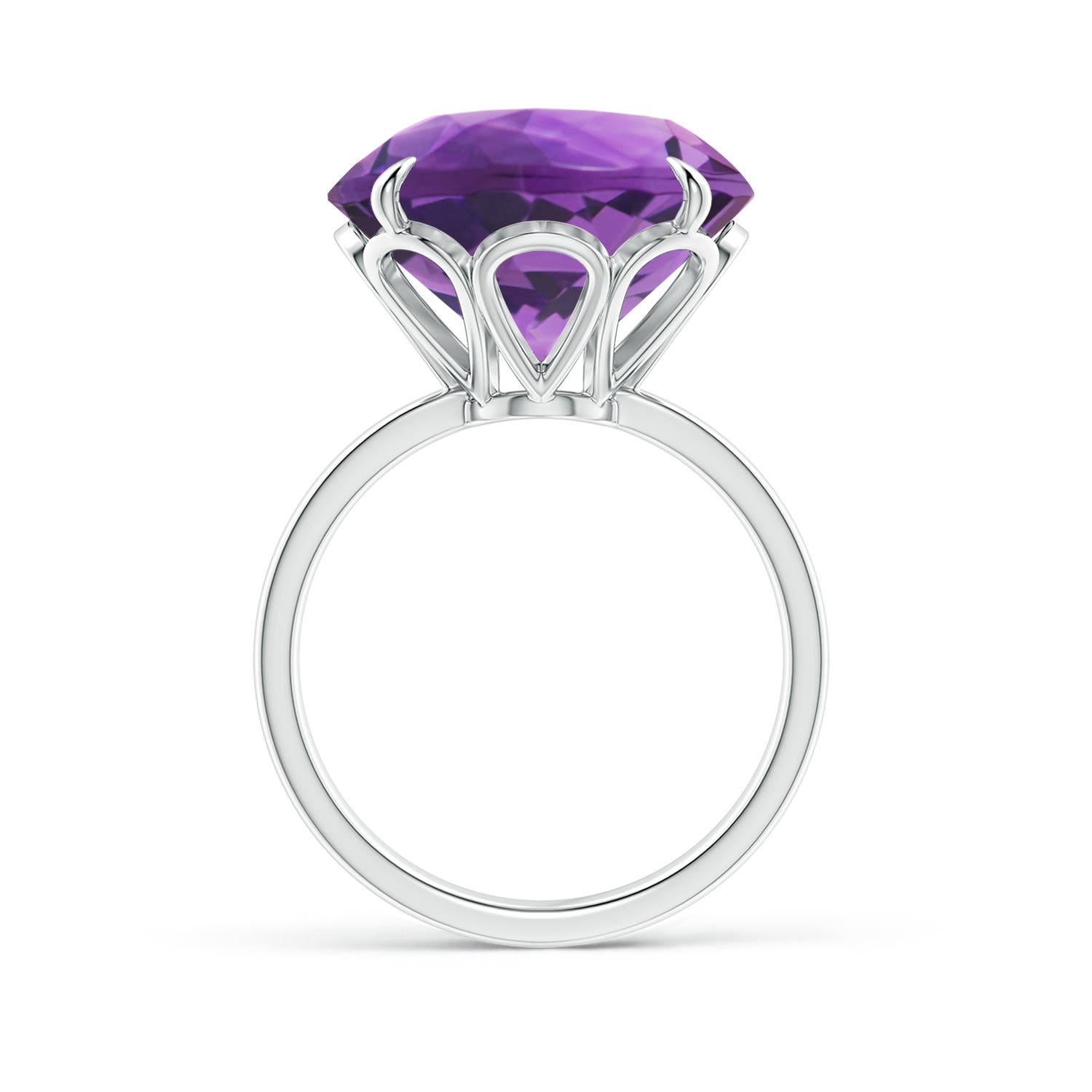 AAA - Amethyst / 11 CT / 14 KT White Gold