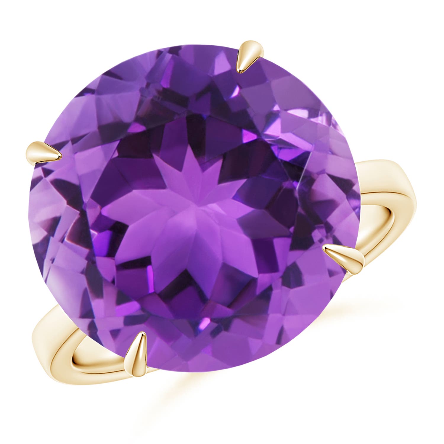 AAA - Amethyst / 11 CT / 14 KT Yellow Gold