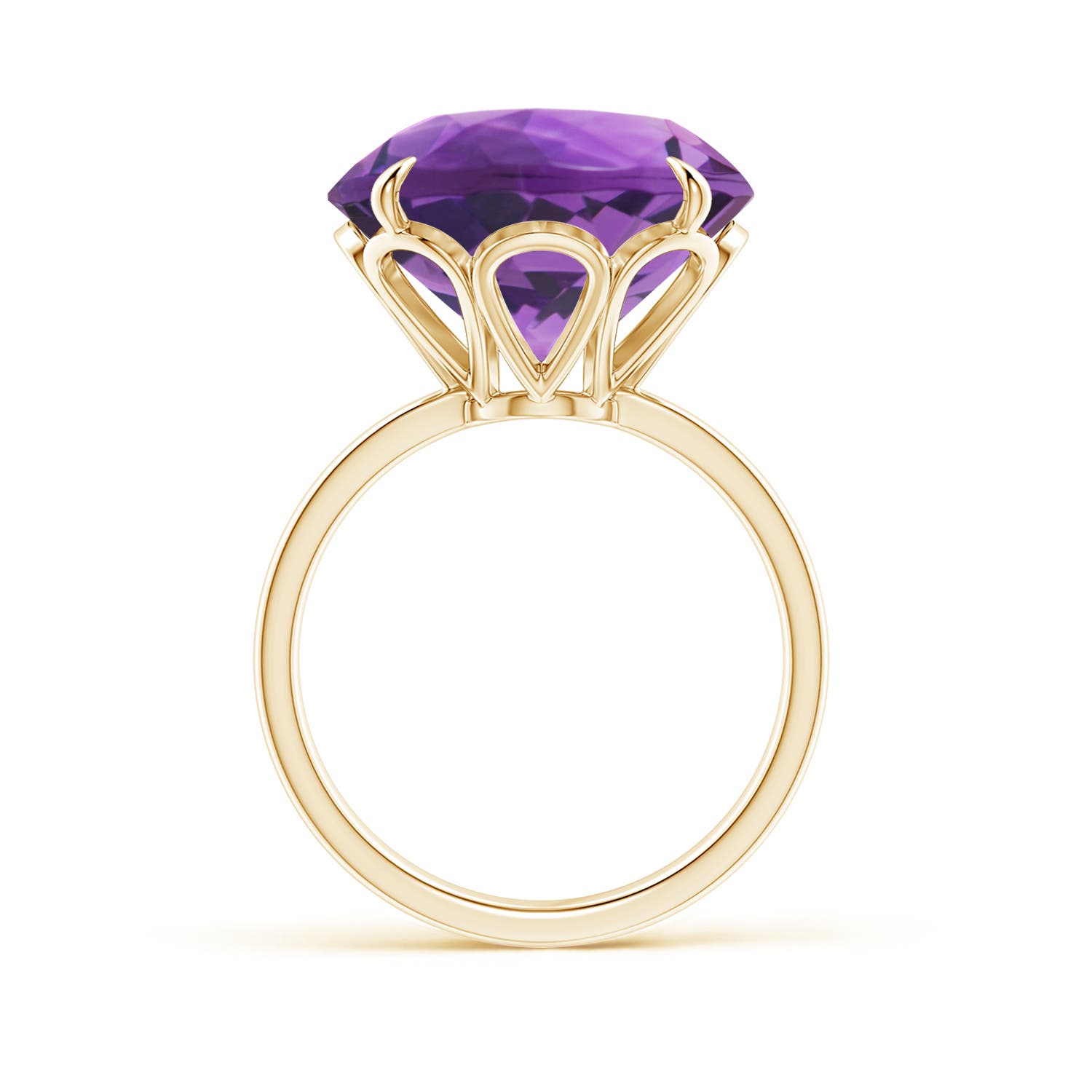 AAA- Amethyst / 11 CT / 14 KT Yellow Gold