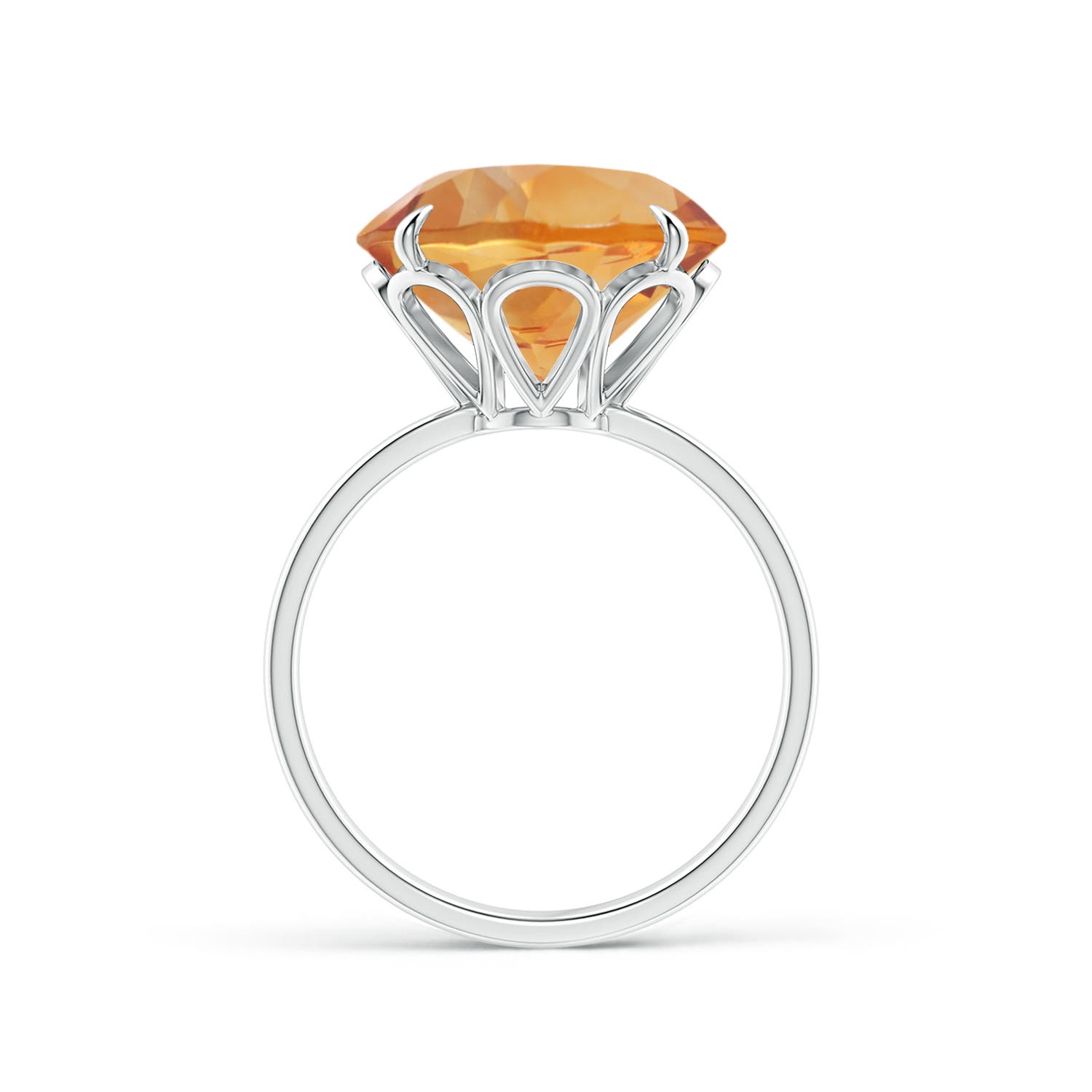 AA - Citrine / 7.2 CT / 14 KT White Gold