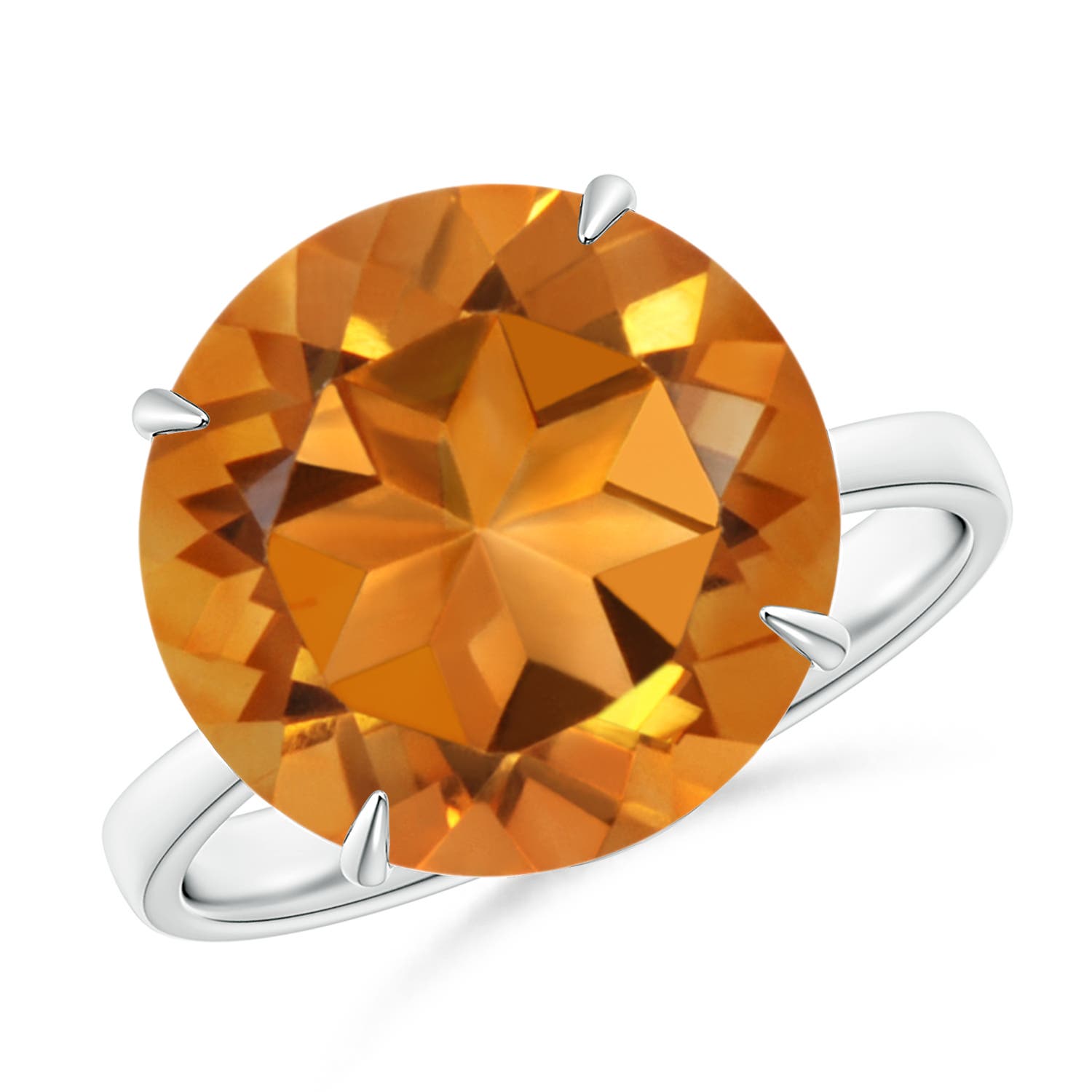 AAA - Citrine / 7.2 CT / 14 KT White Gold