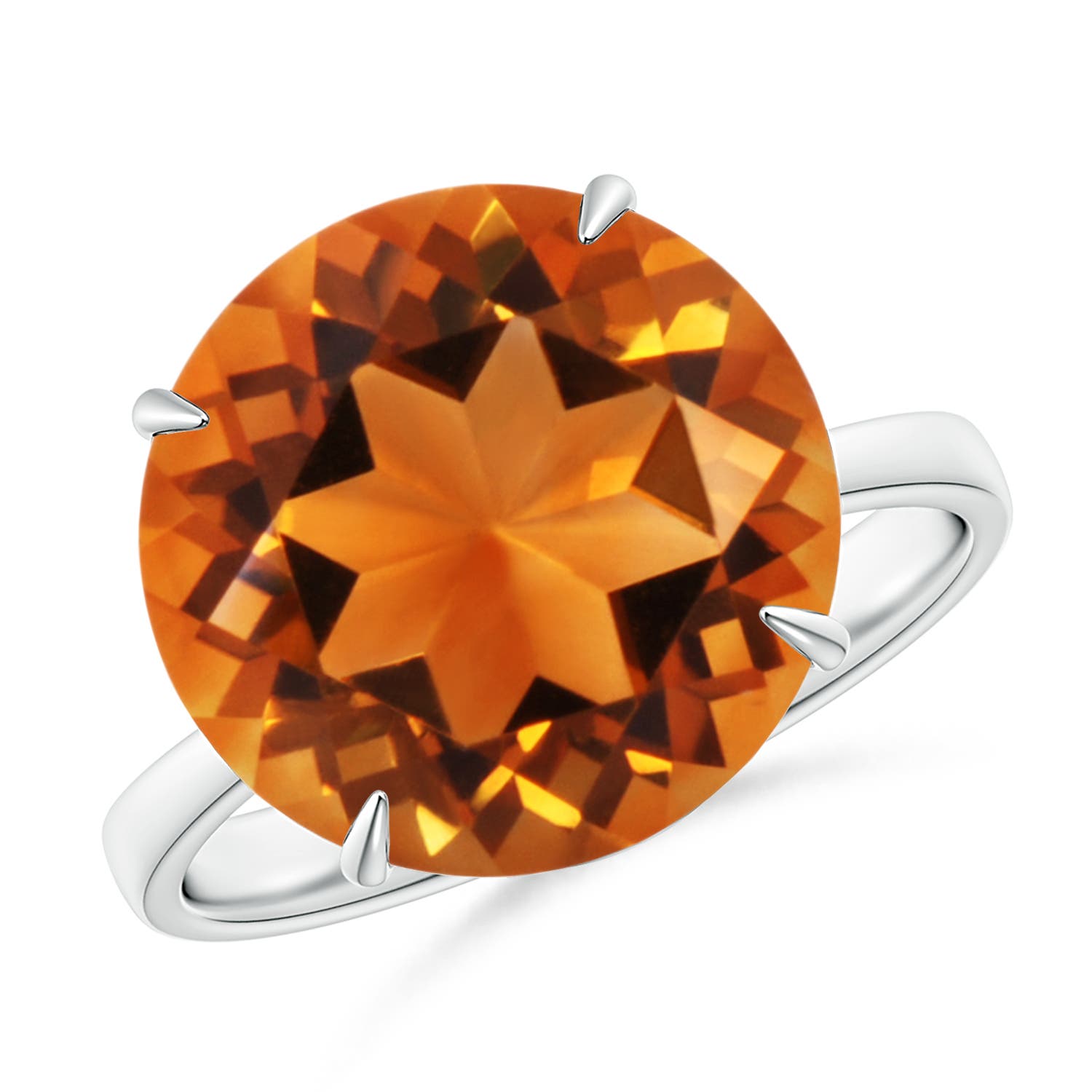 AAAA - Citrine / 7.2 CT / 14 KT White Gold