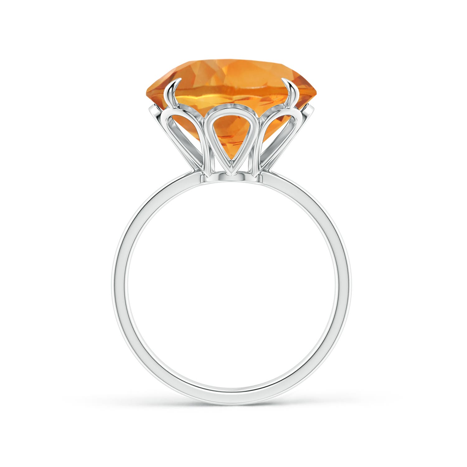 AAA - Citrine / 9 CT / 14 KT White Gold