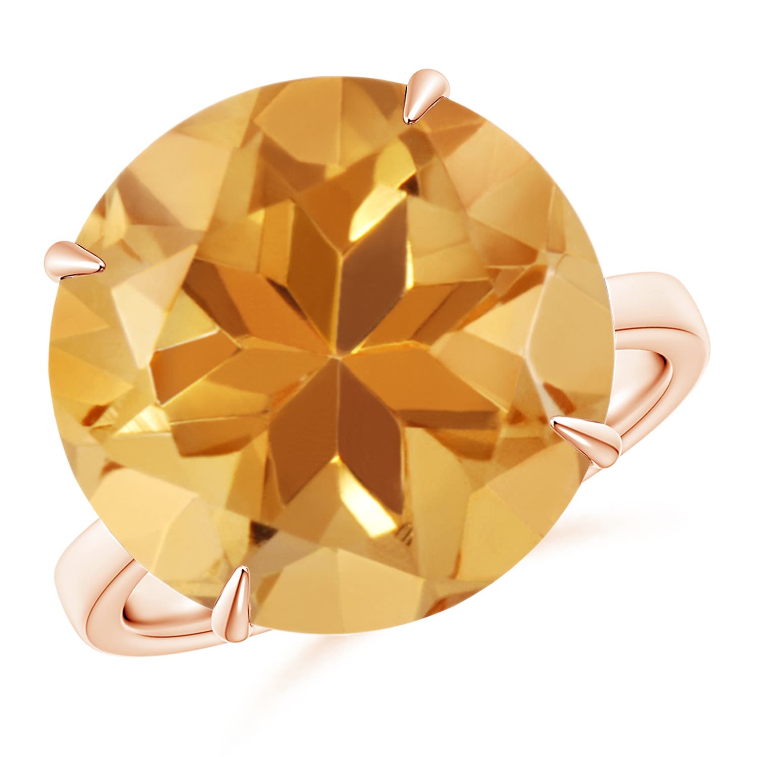 A - Citrine / 11 CT / 14 KT Rose Gold