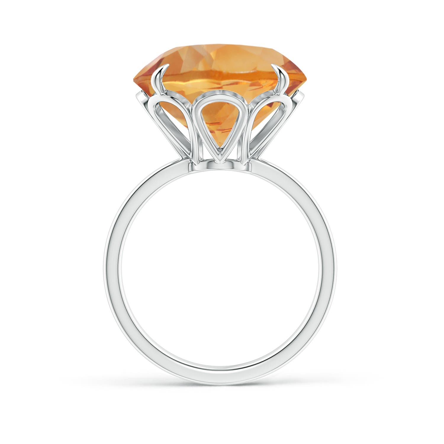 AA - Citrine / 11 CT / 14 KT White Gold