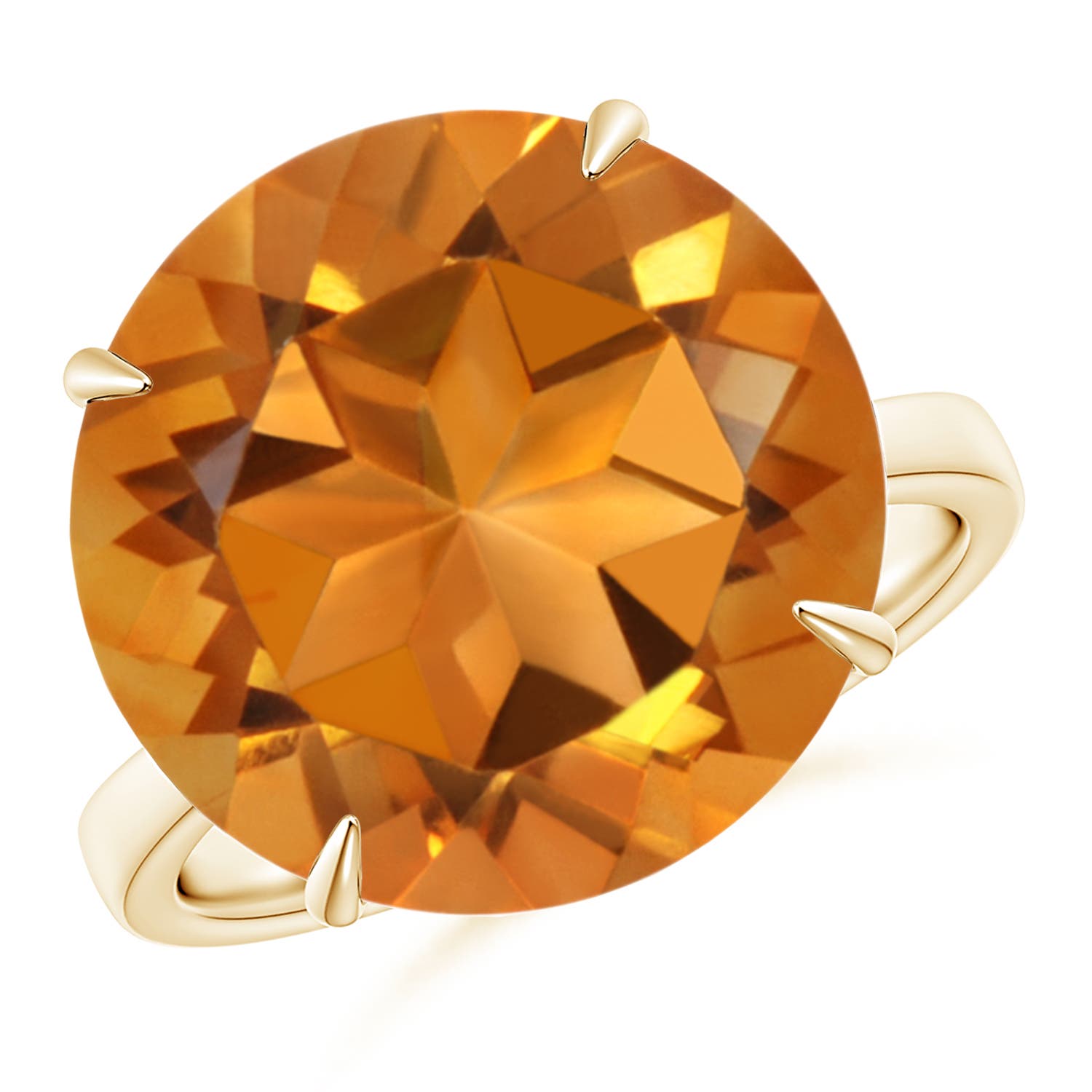 AAA - Citrine / 11 CT / 14 KT Yellow Gold