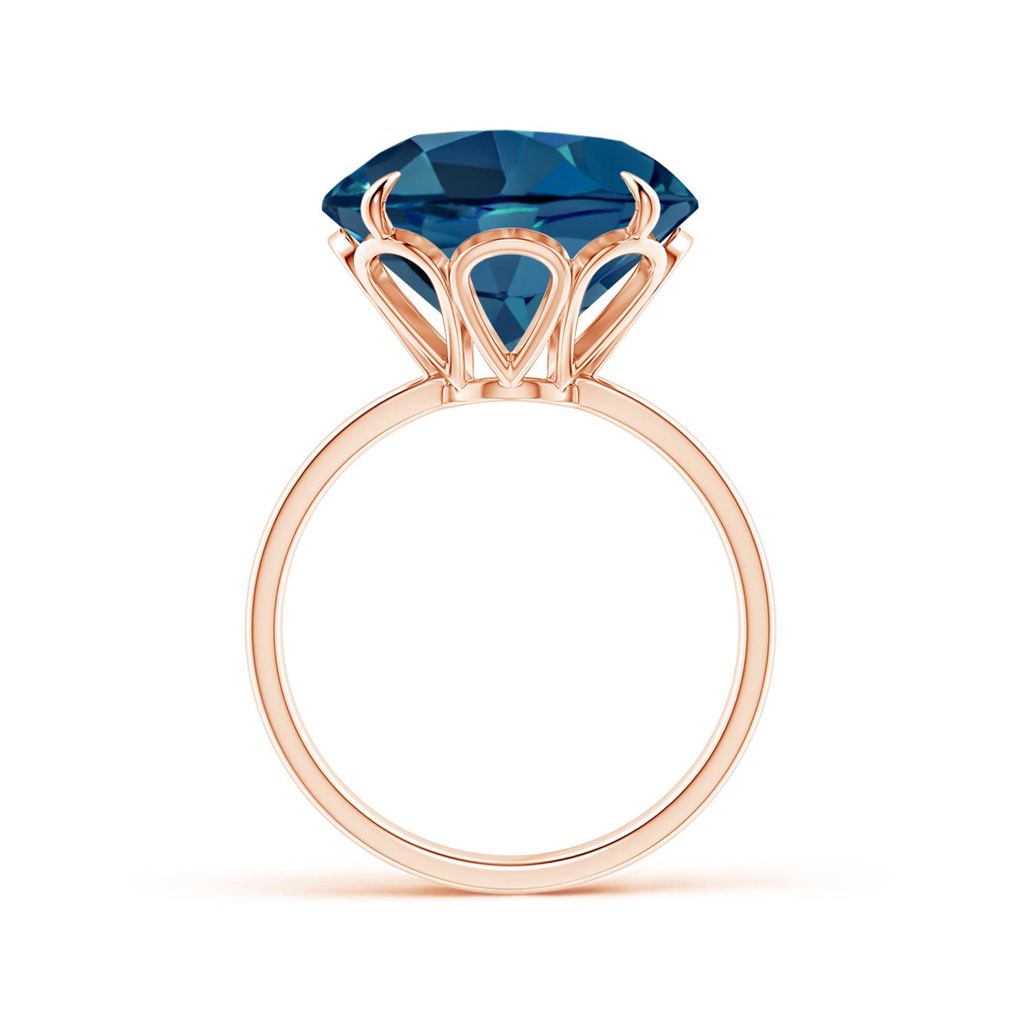 AAA - London Blue Topaz / 12 CT / 14 KT Rose Gold