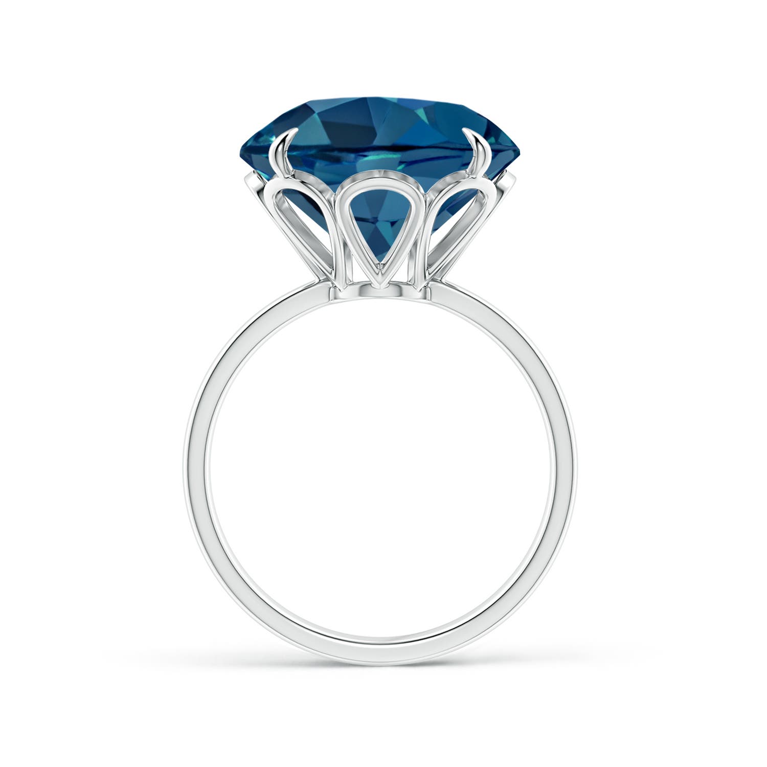 AAA - London Blue Topaz / 12 CT / 14 KT White Gold