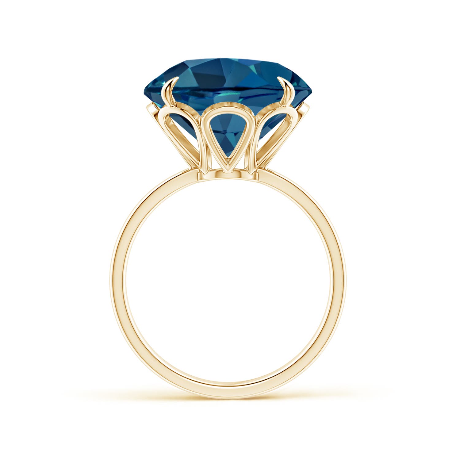 AAA - London Blue Topaz / 12 CT / 14 KT Yellow Gold