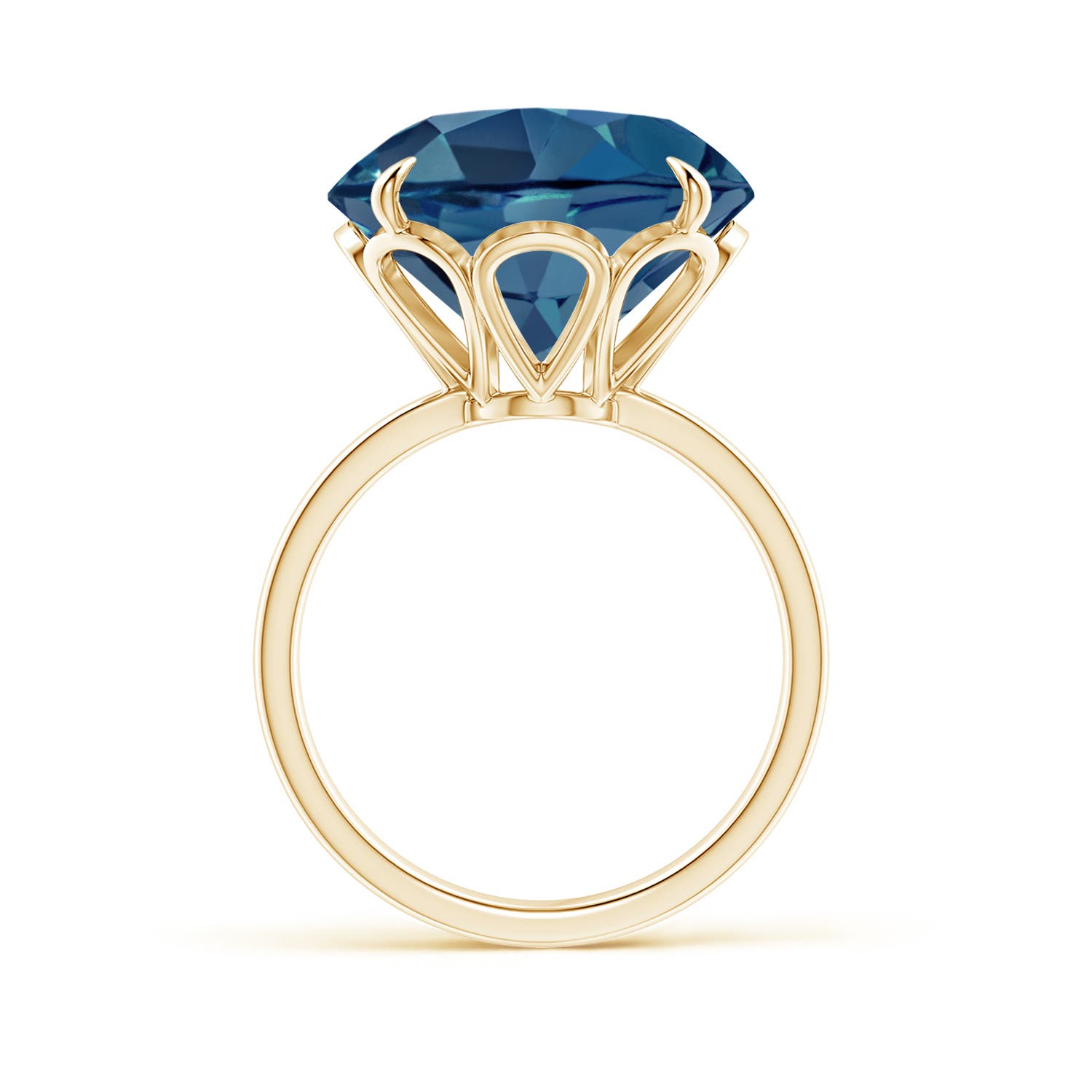 AA - London Blue Topaz / 15 CT / 14 KT Yellow Gold