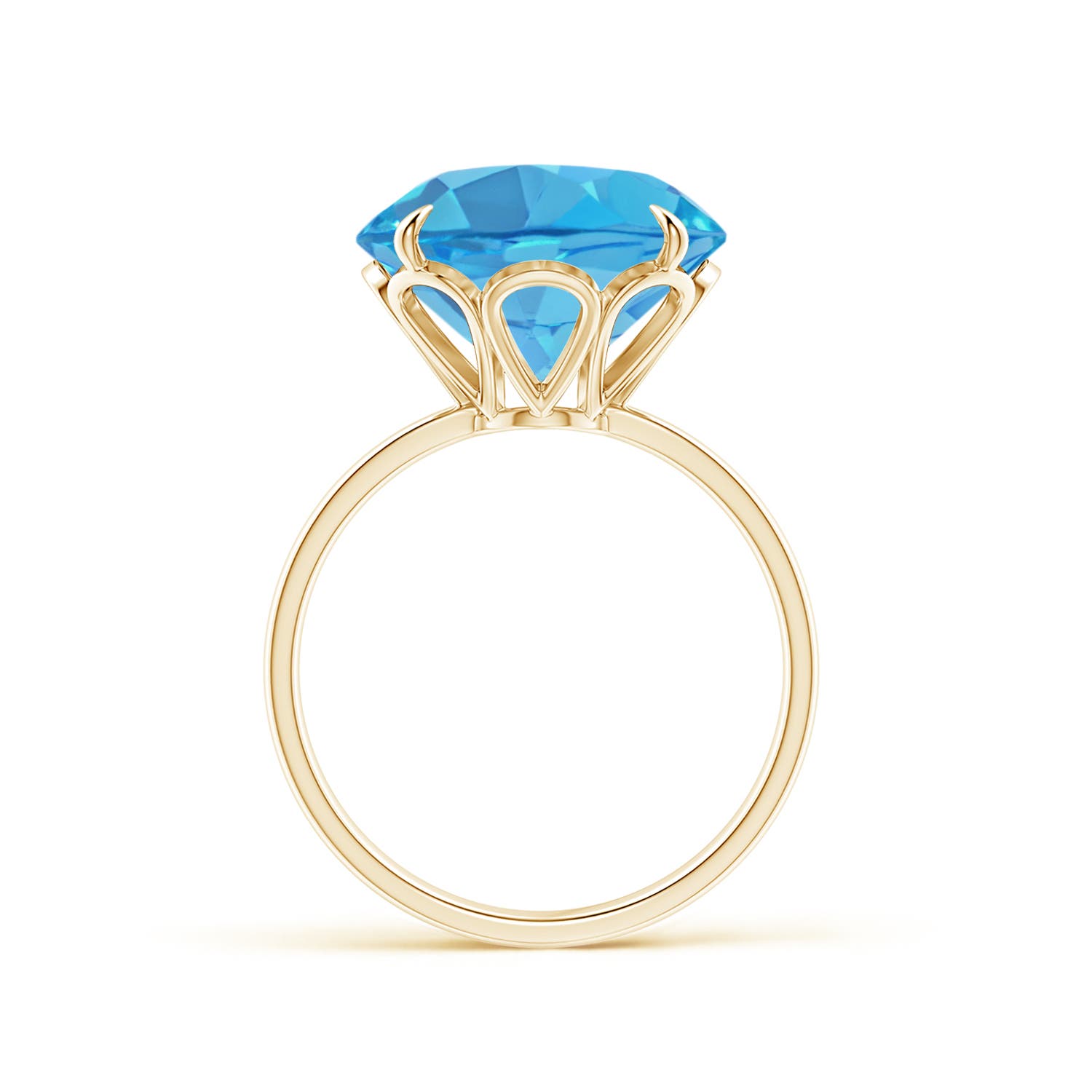 AA - Swiss Blue Topaz / 9.6 CT / 14 KT Yellow Gold