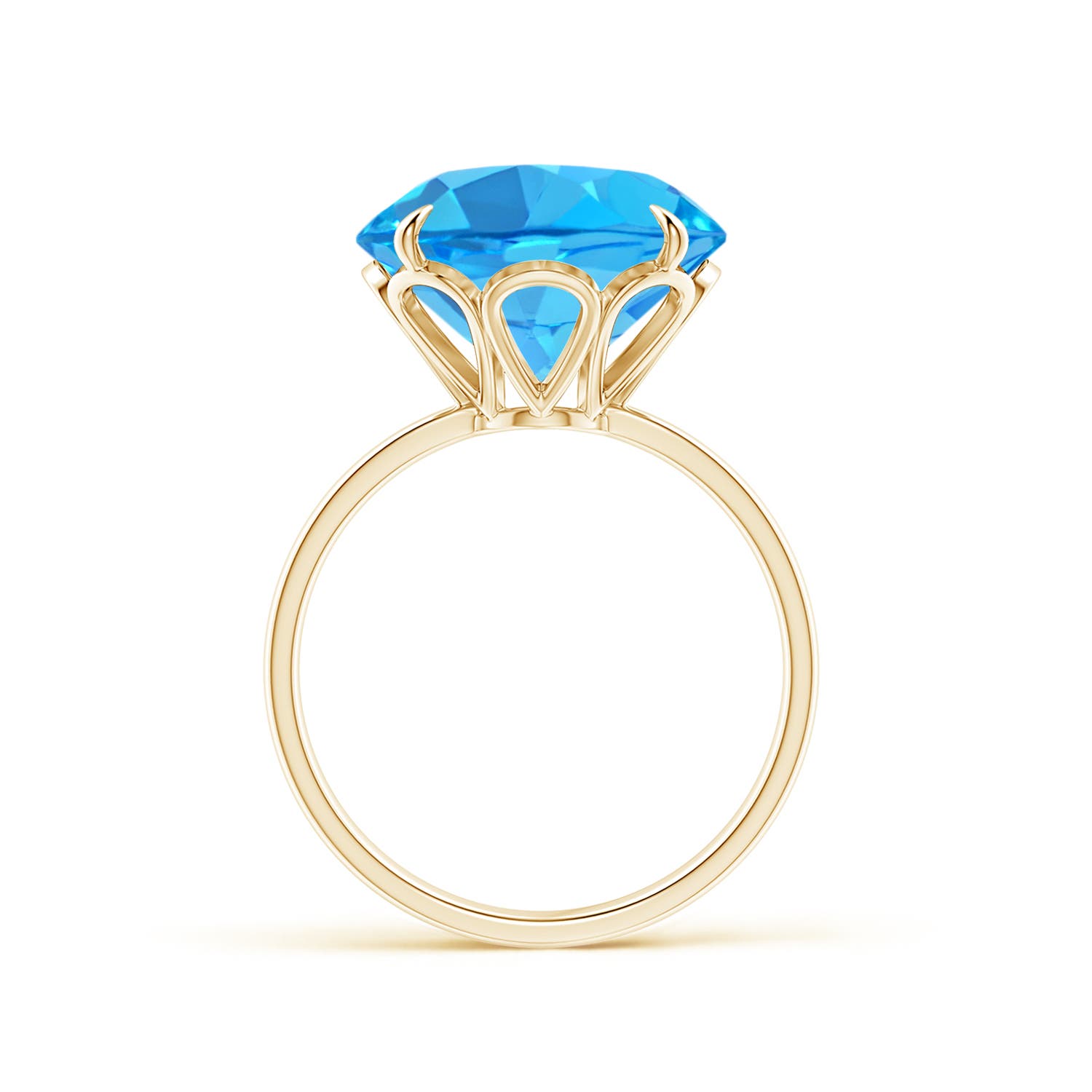 AAA - Swiss Blue Topaz / 9.6 CT / 14 KT Yellow Gold