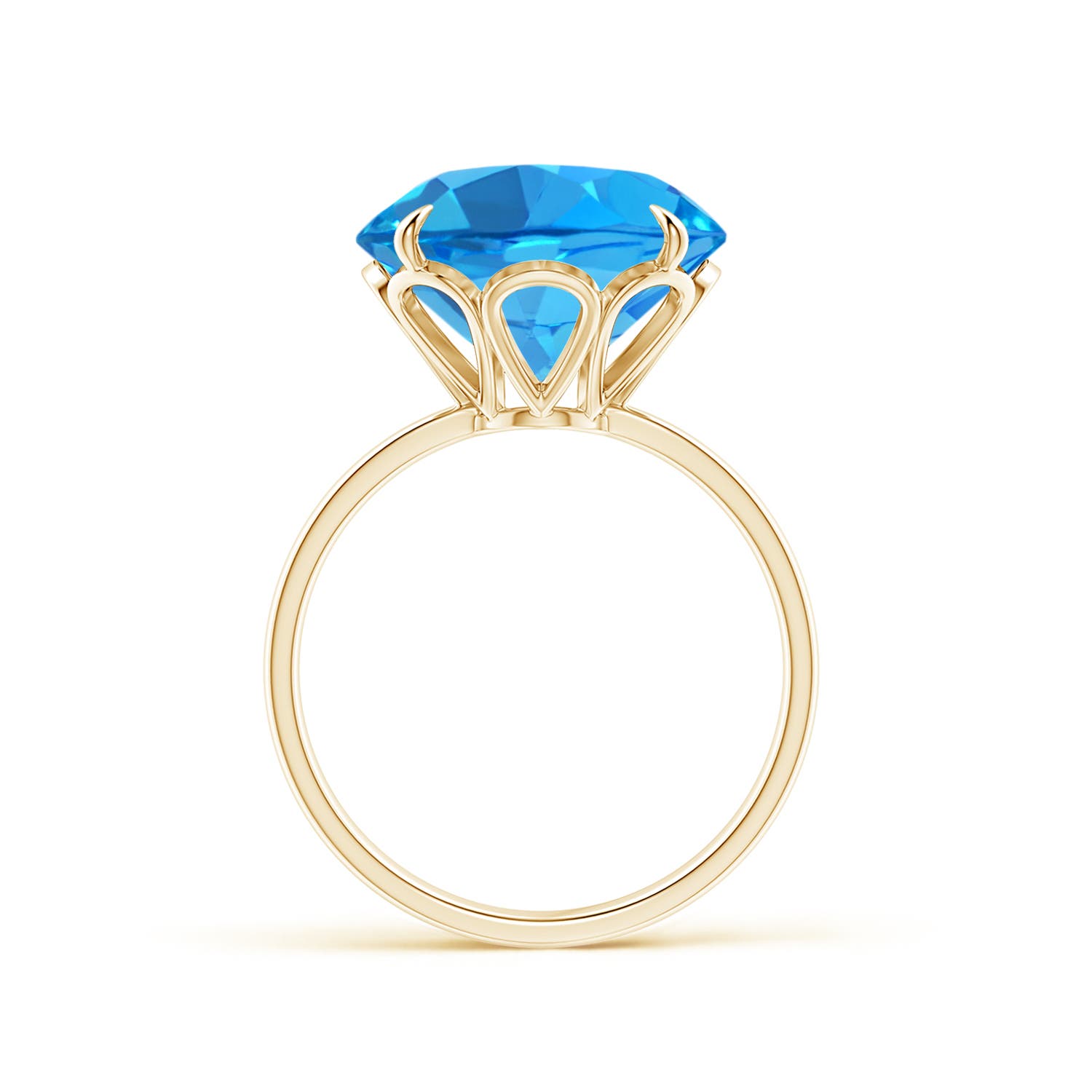 AAAA - Swiss Blue Topaz / 9.6 CT / 14 KT Yellow Gold