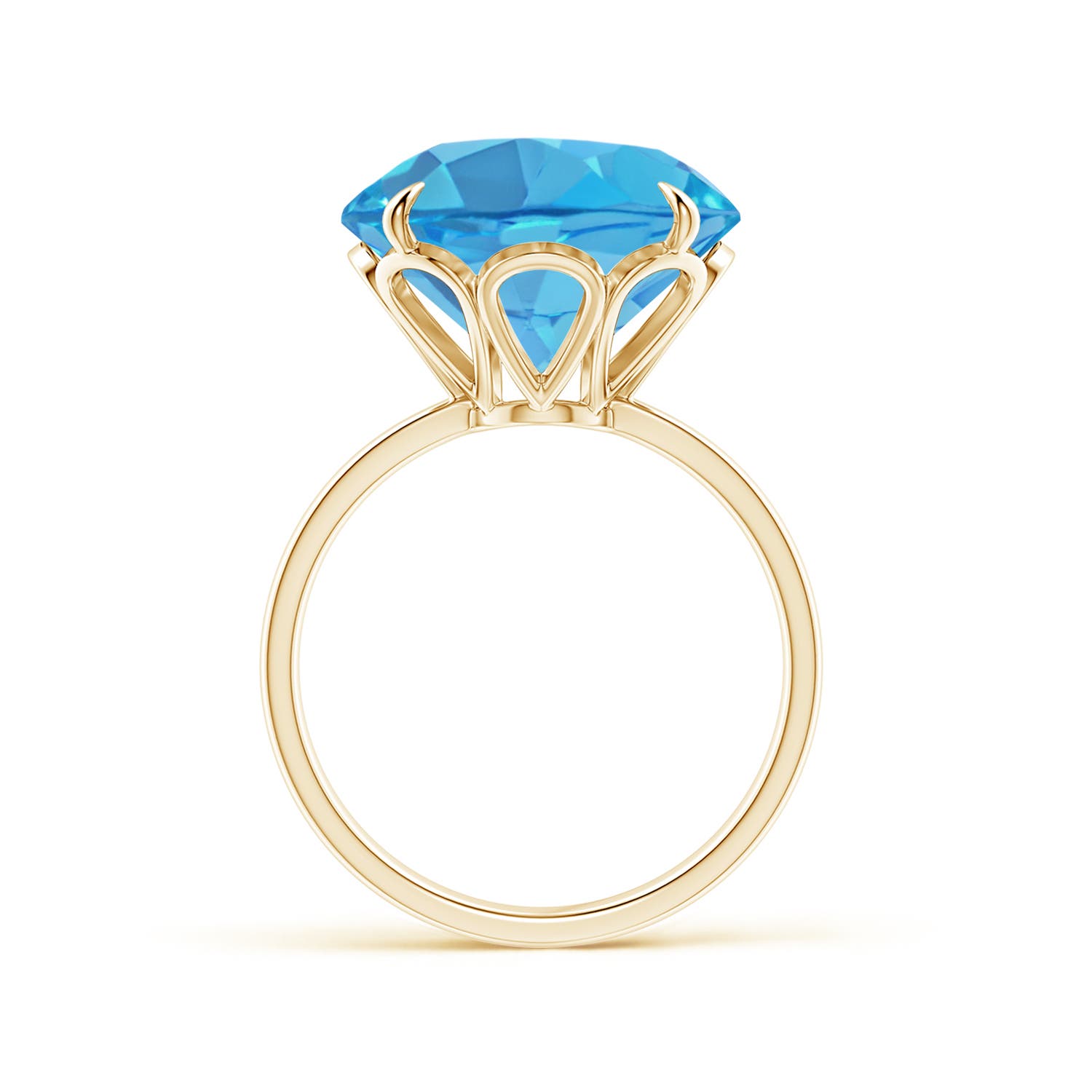 AA - Swiss Blue Topaz / 12 CT / 14 KT Yellow Gold