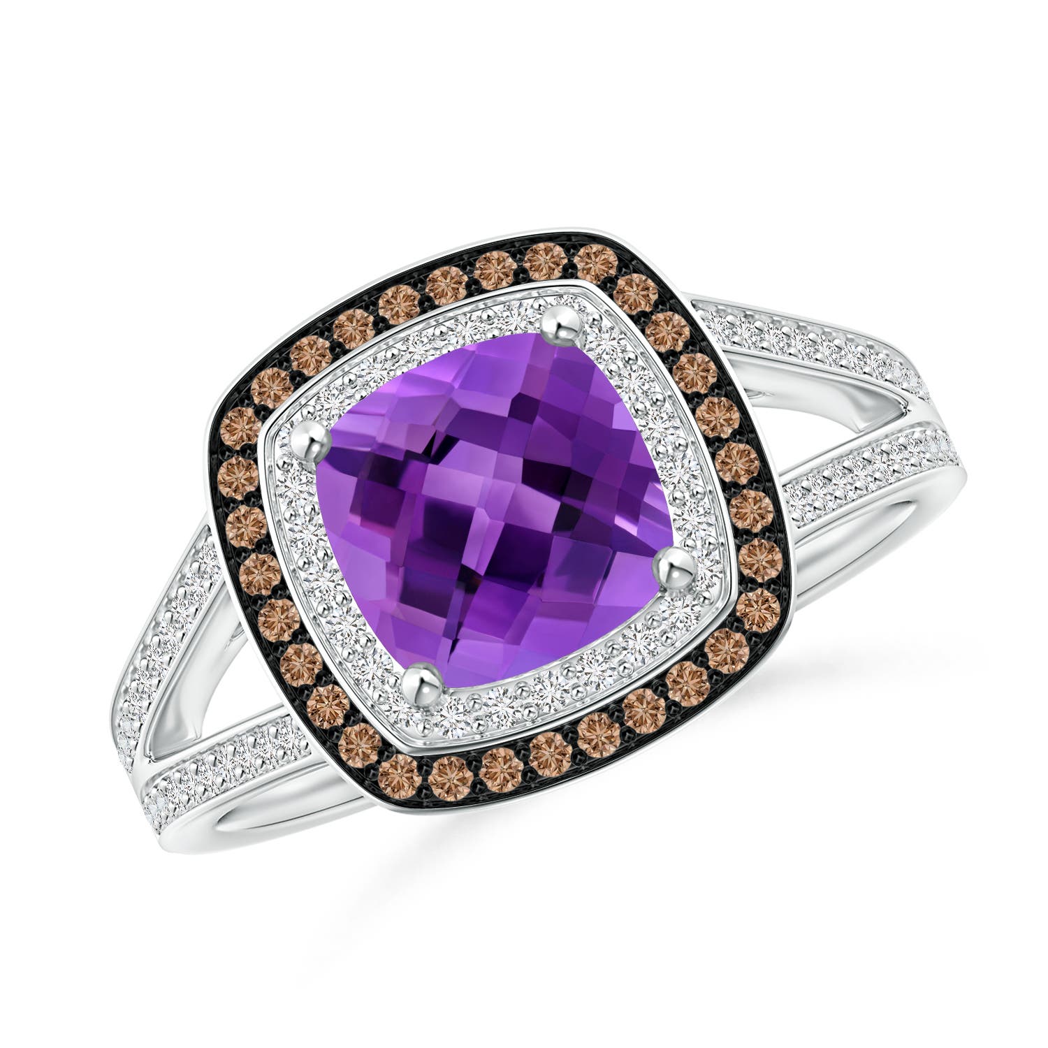 AAA - Amethyst / 1.74 CT / 14 KT White Gold