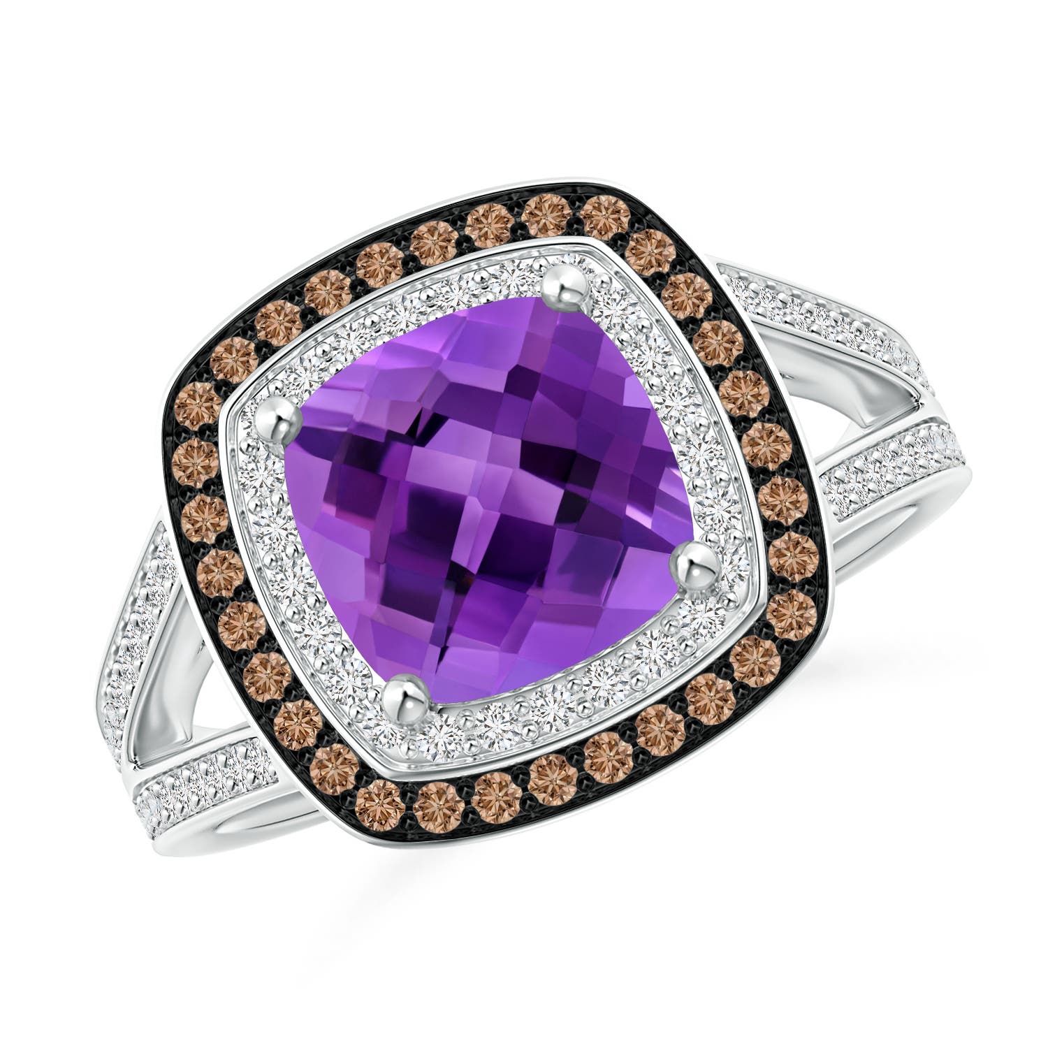 AAA - Amethyst / 2.7 CT / 14 KT White Gold