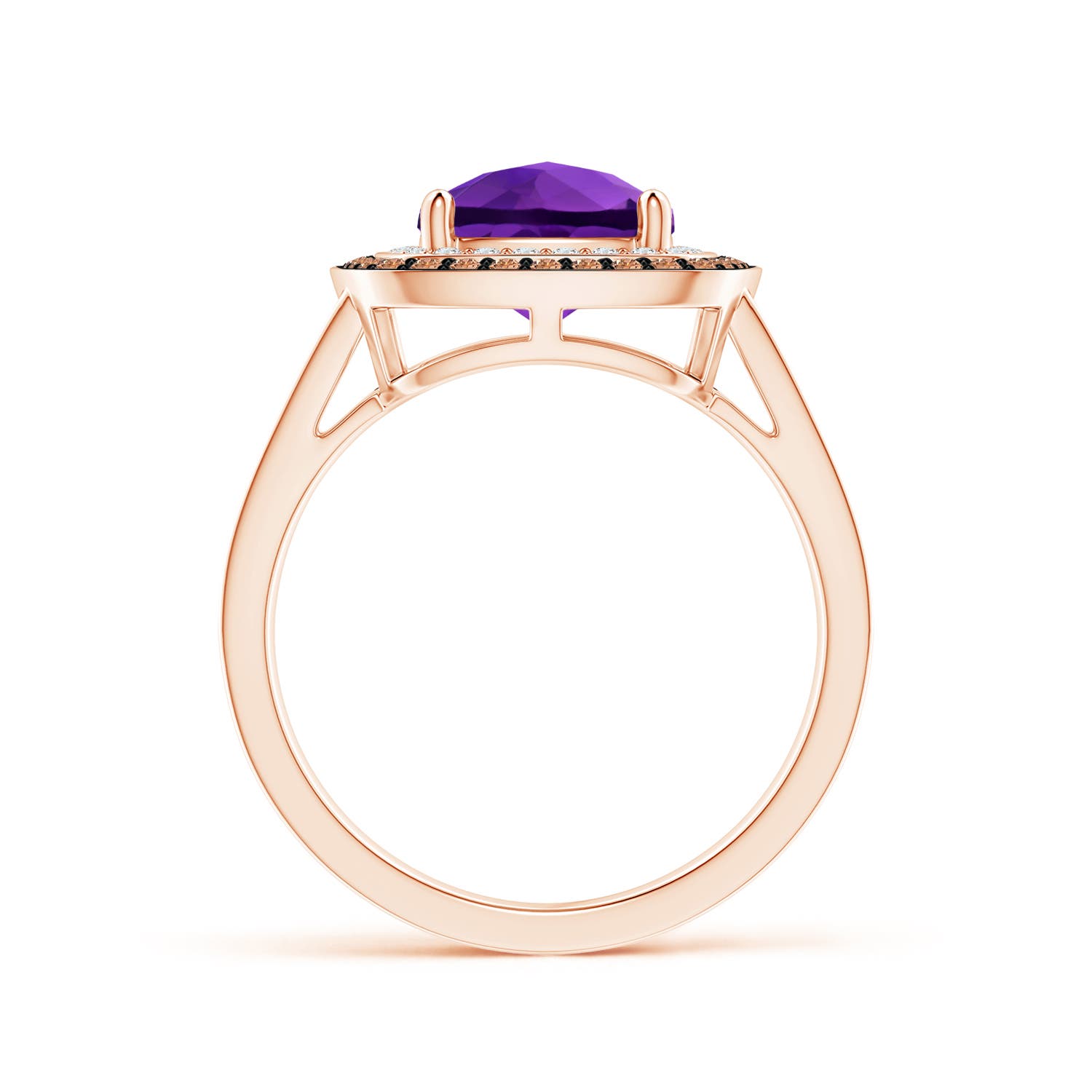 AAAA - Amethyst / 2.7 CT / 14 KT Rose Gold