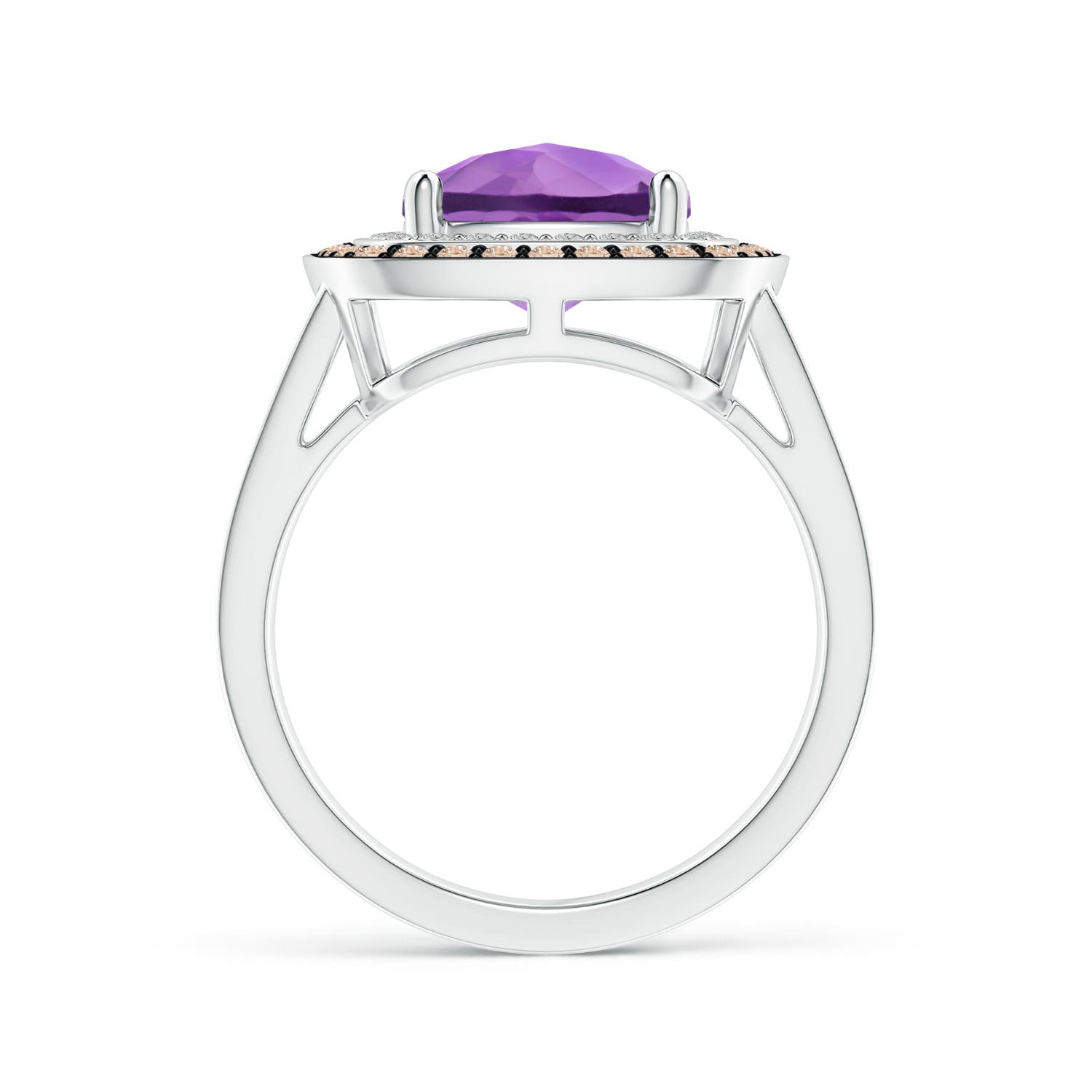 A - Amethyst / 3.7 CT / 14 KT White Gold