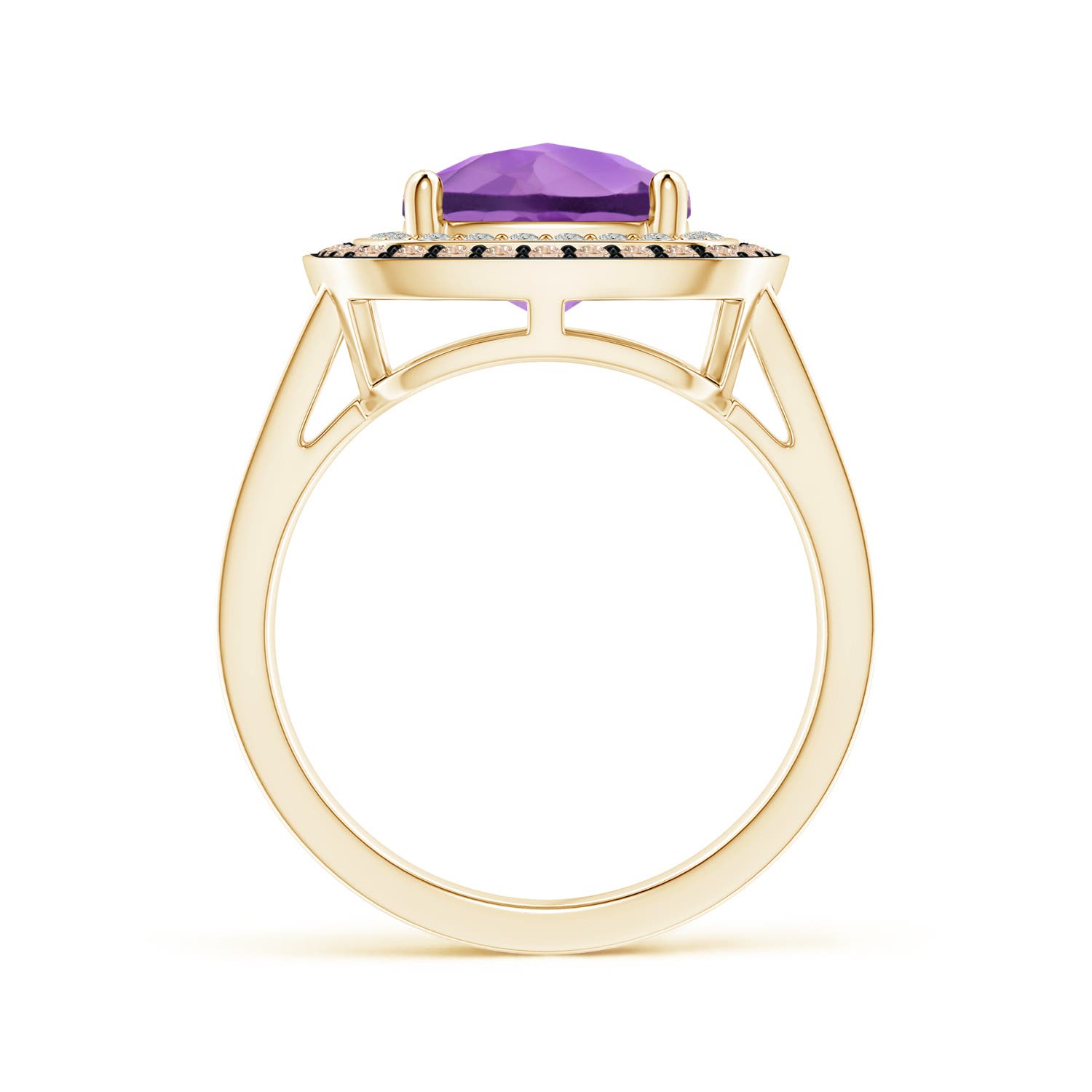 A - Amethyst / 3.7 CT / 14 KT Yellow Gold