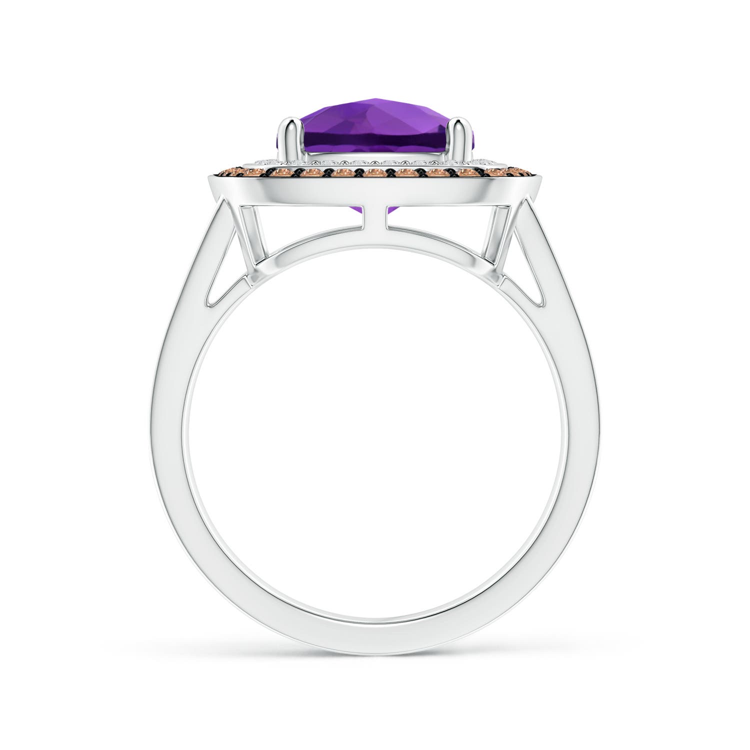 AAA - Amethyst / 3.7 CT / 14 KT White Gold