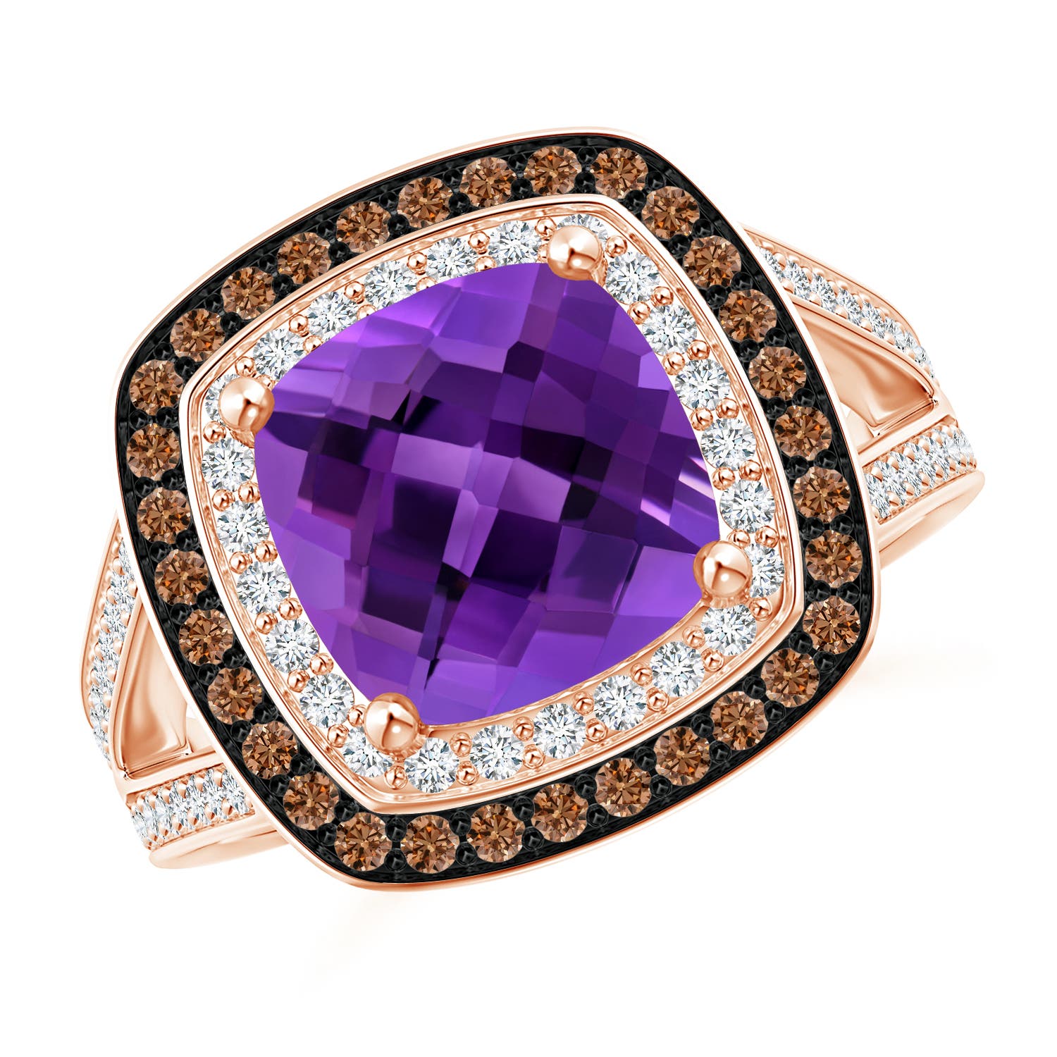 AAAA - Amethyst / 3.7 CT / 14 KT Rose Gold