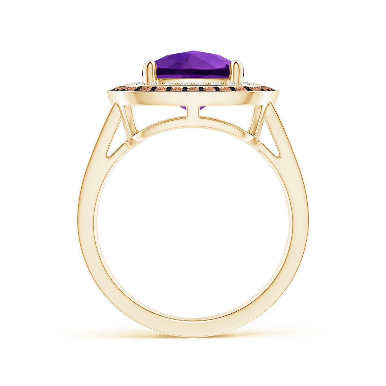 AAAA - Amethyst / 3.7 CT / 14 KT Yellow Gold