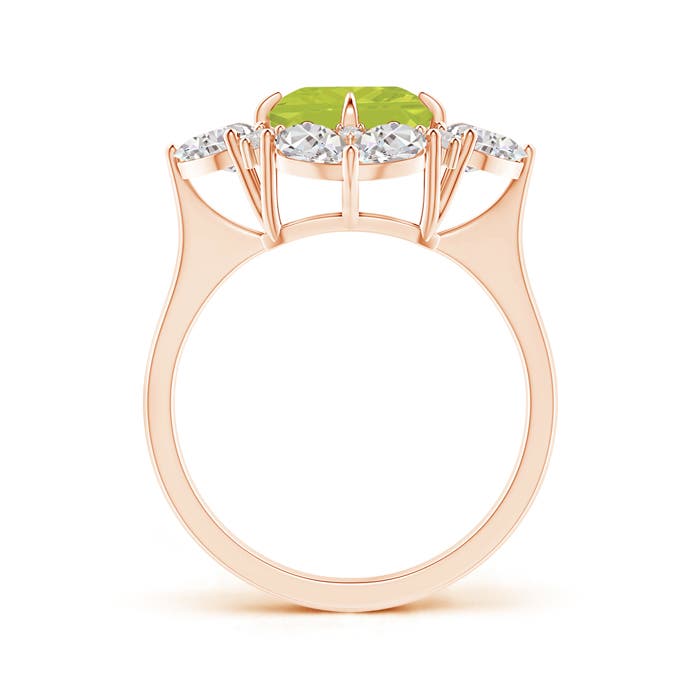 A - Peridot / 3.73 CT / 14 KT Rose Gold