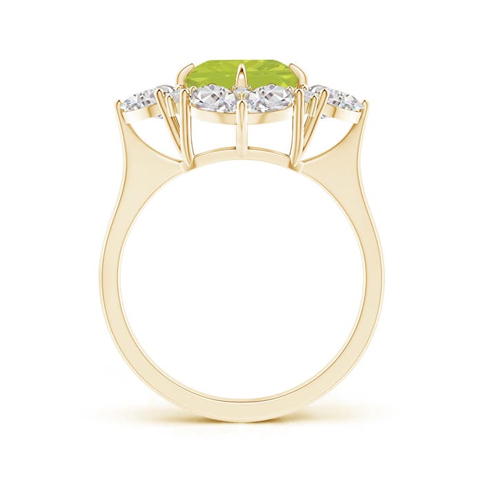 A - Peridot / 3.73 CT / 14 KT Yellow Gold