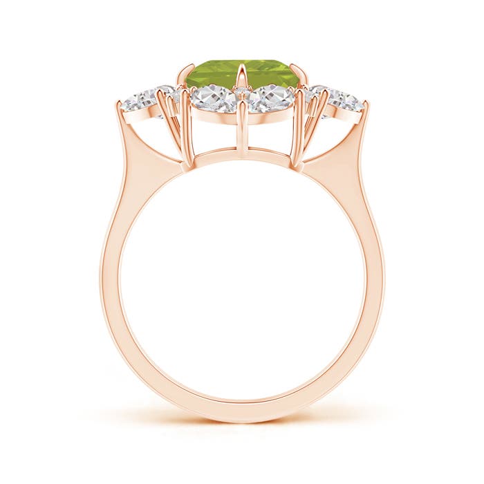 AA - Peridot / 3.73 CT / 14 KT Rose Gold