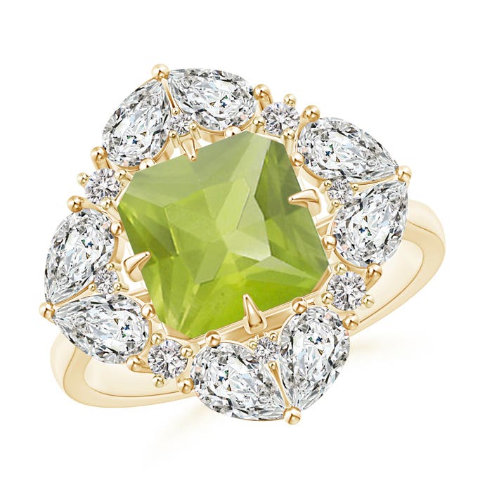 AA - Peridot / 3.73 CT / 14 KT Yellow Gold