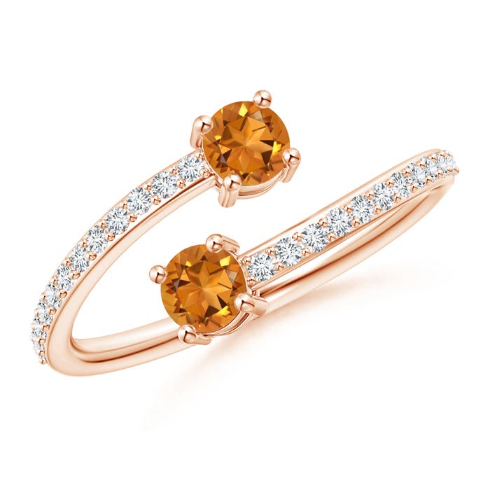 AAA - Citrine / 1.09 CT / 14 KT Rose Gold