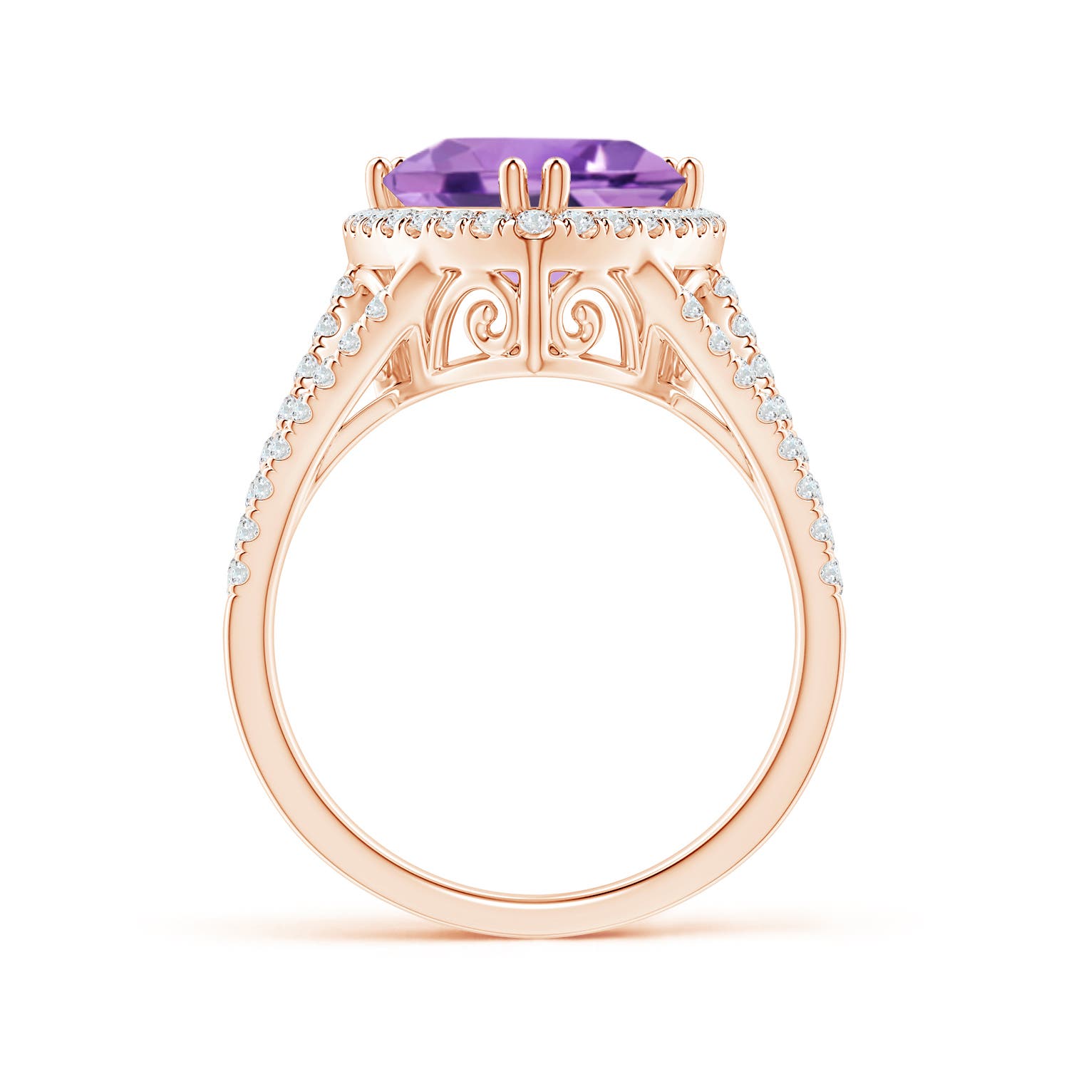 A - Amethyst / 3.16 CT / 14 KT Rose Gold