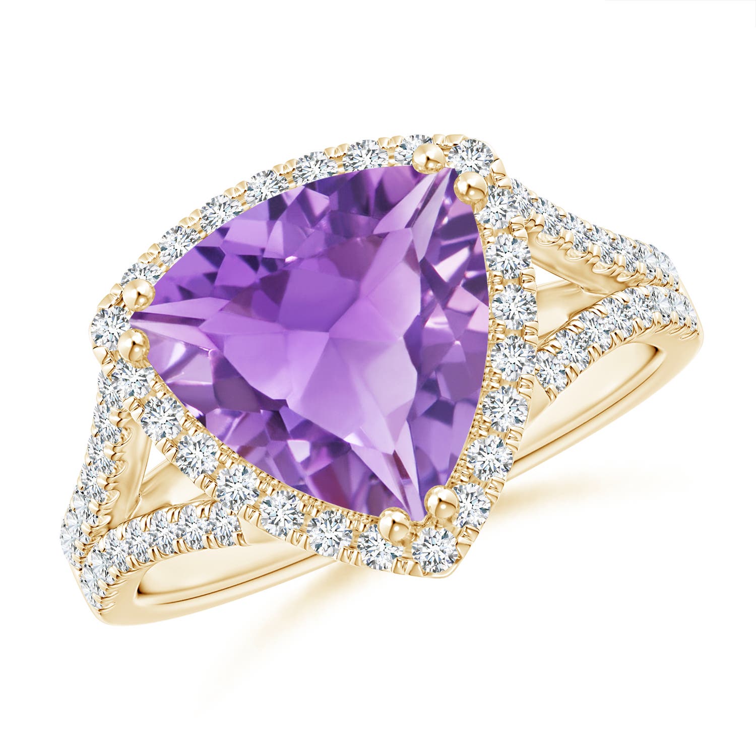 A - Amethyst / 3.16 CT / 14 KT Yellow Gold