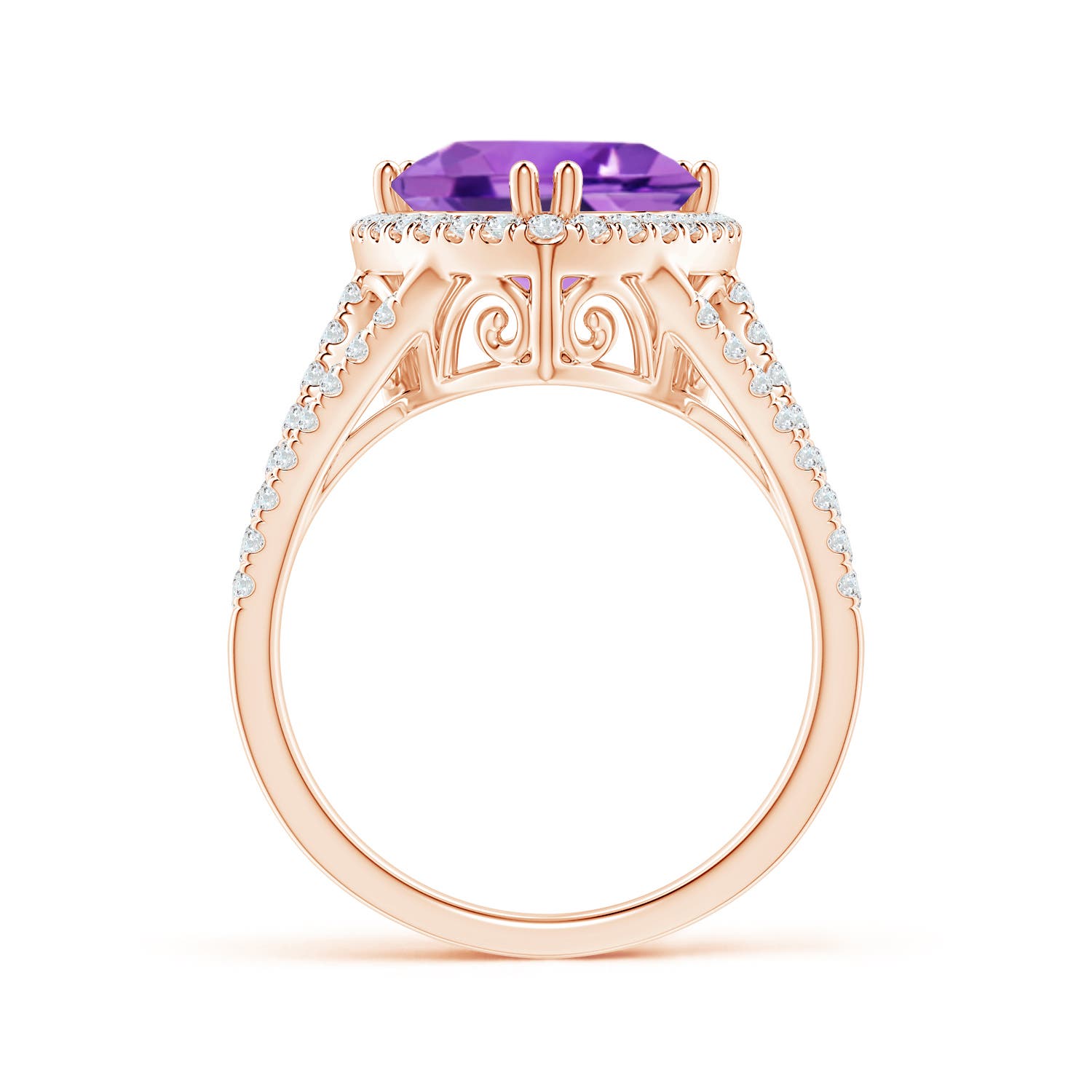 AA - Amethyst / 3.16 CT / 14 KT Rose Gold