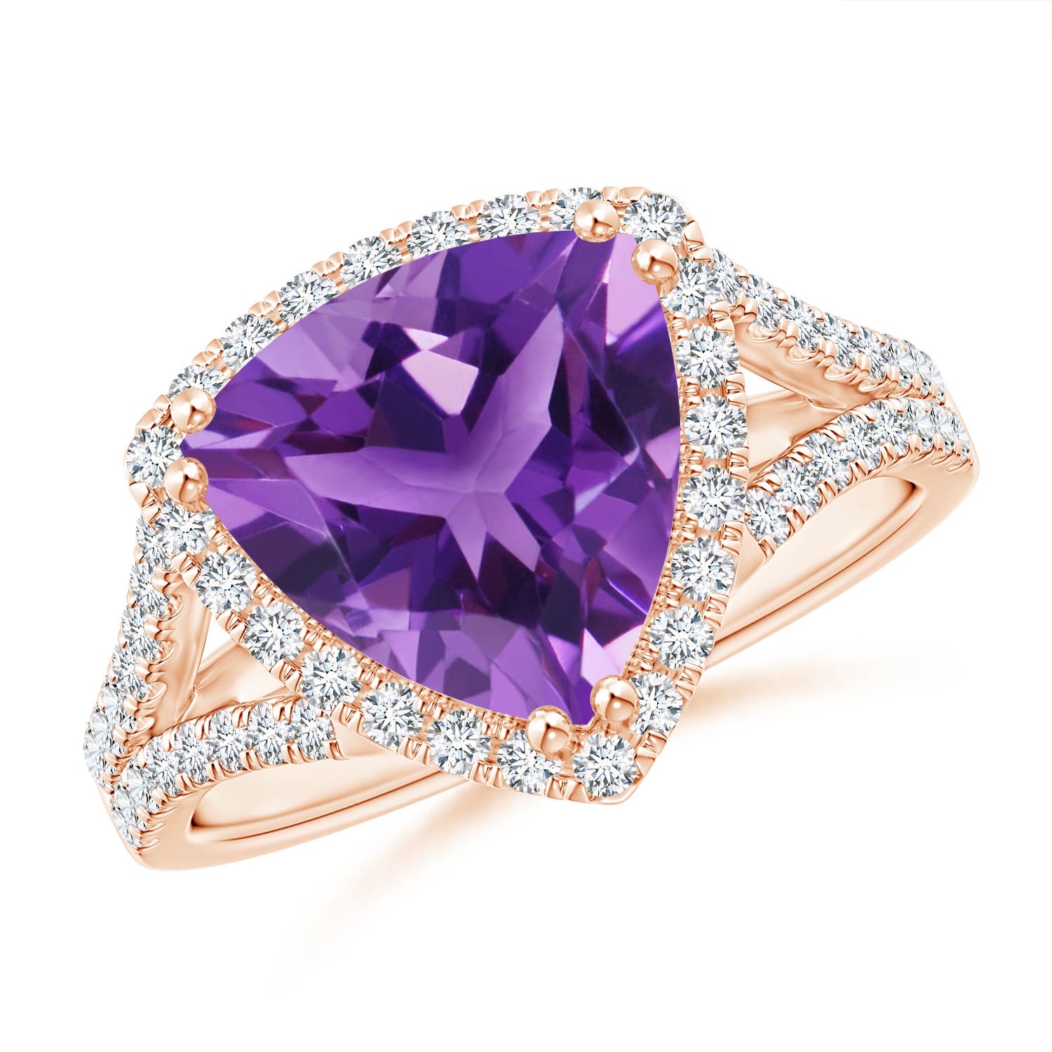 AAA - Amethyst / 3.16 CT / 14 KT Rose Gold