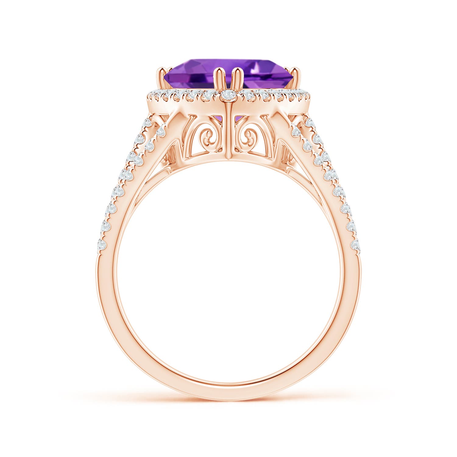 AAA - Amethyst / 3.16 CT / 14 KT Rose Gold
