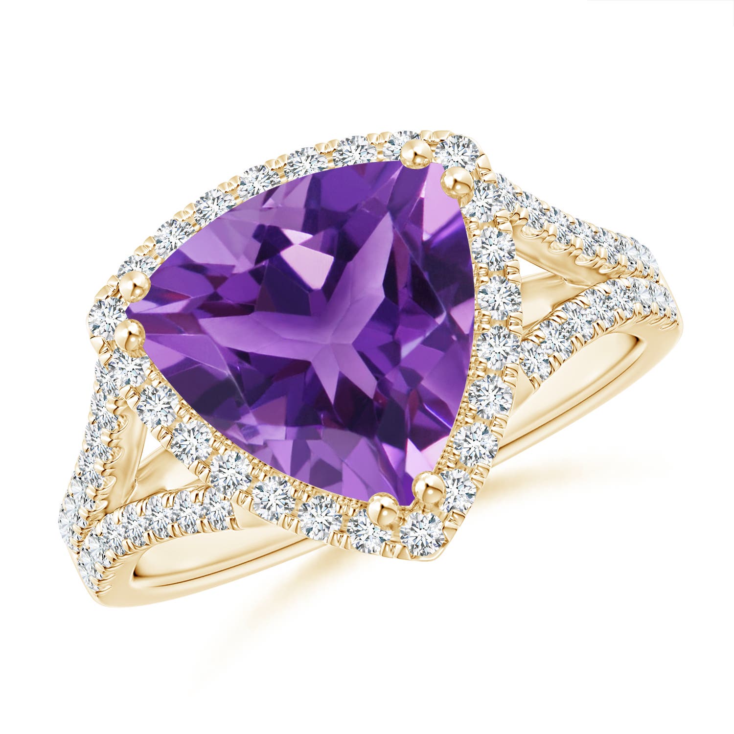 AAA - Amethyst / 3.16 CT / 14 KT Yellow Gold