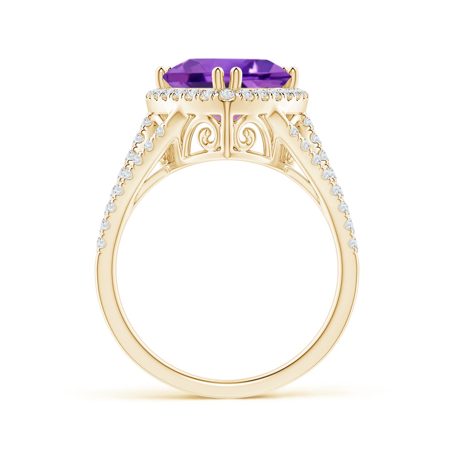 AAA - Amethyst / 3.16 CT / 14 KT Yellow Gold