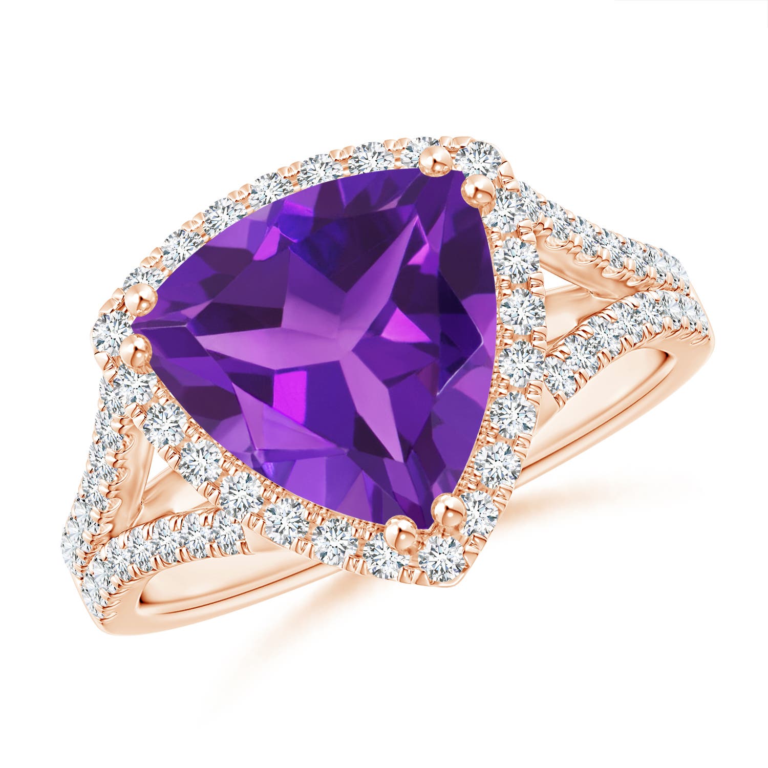 AAAA - Amethyst / 3.16 CT / 14 KT Rose Gold