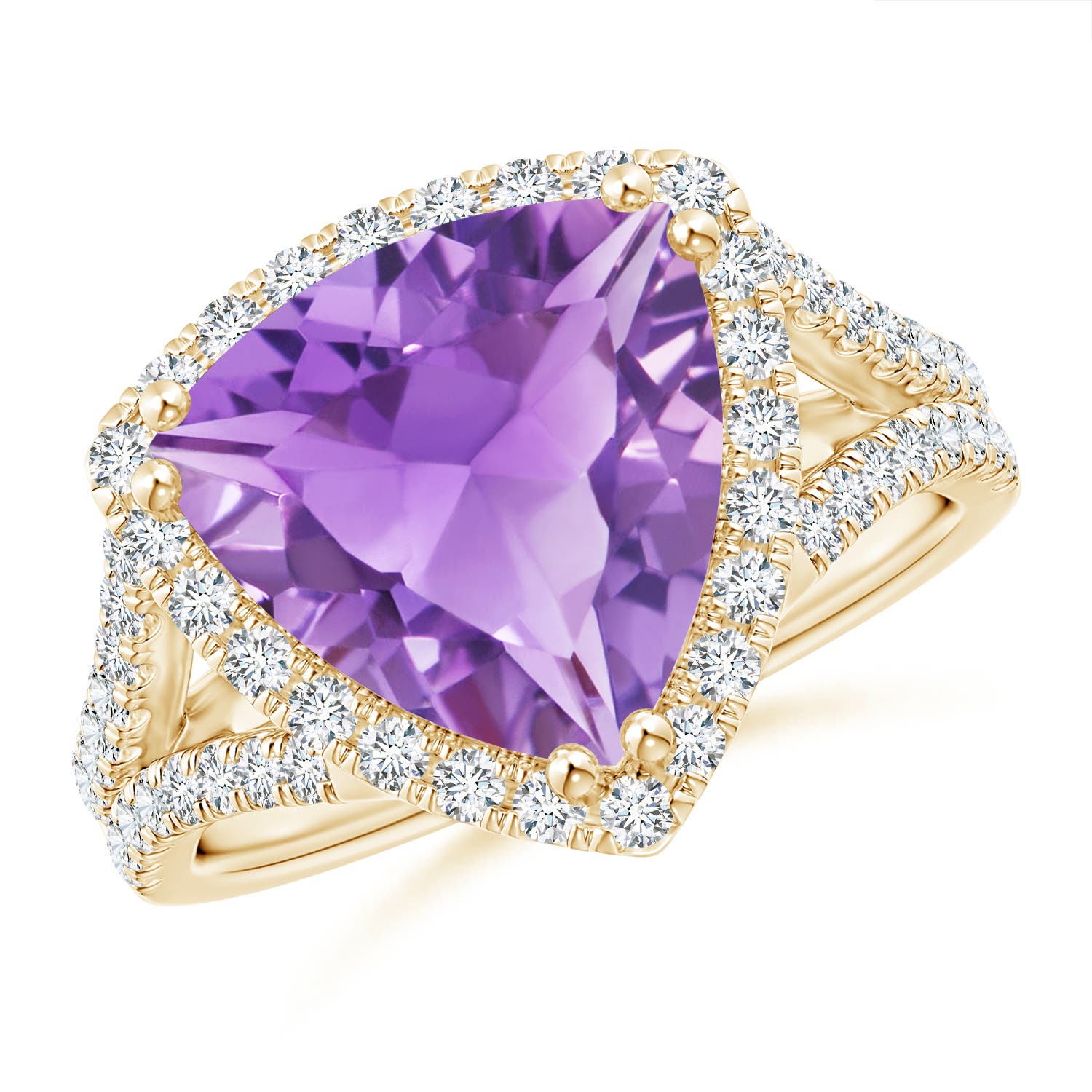 A - Amethyst / 4.47 CT / 14 KT Yellow Gold